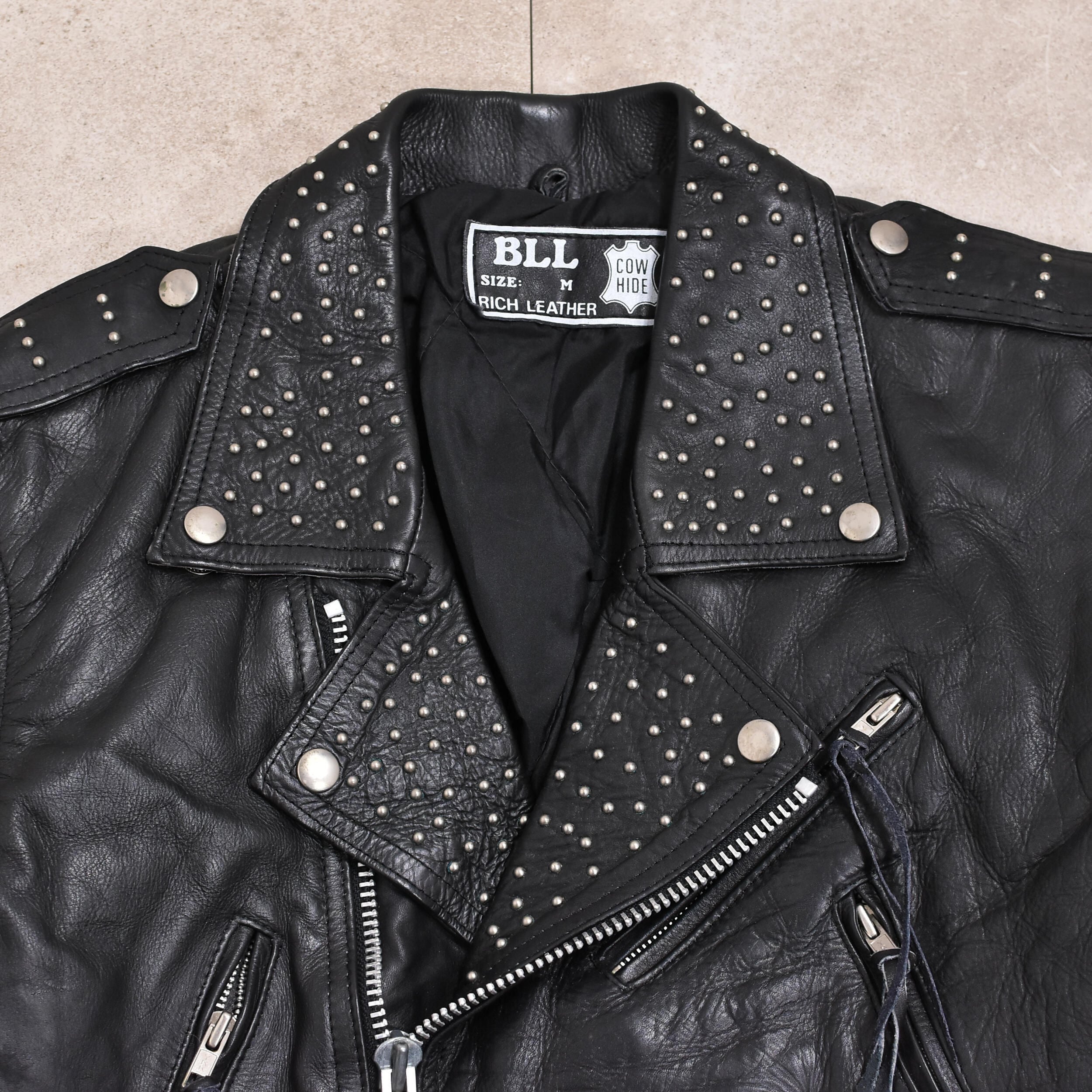 80s～ BLL leather double riders jkt | 古着屋 grin days memory