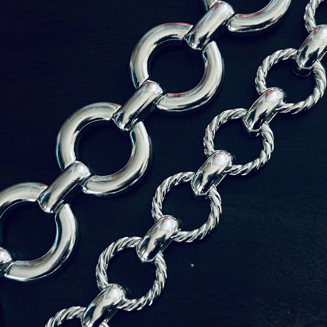 VINTAGE TIFFANY & CO. Circle Link Bracelet Sterling Silver