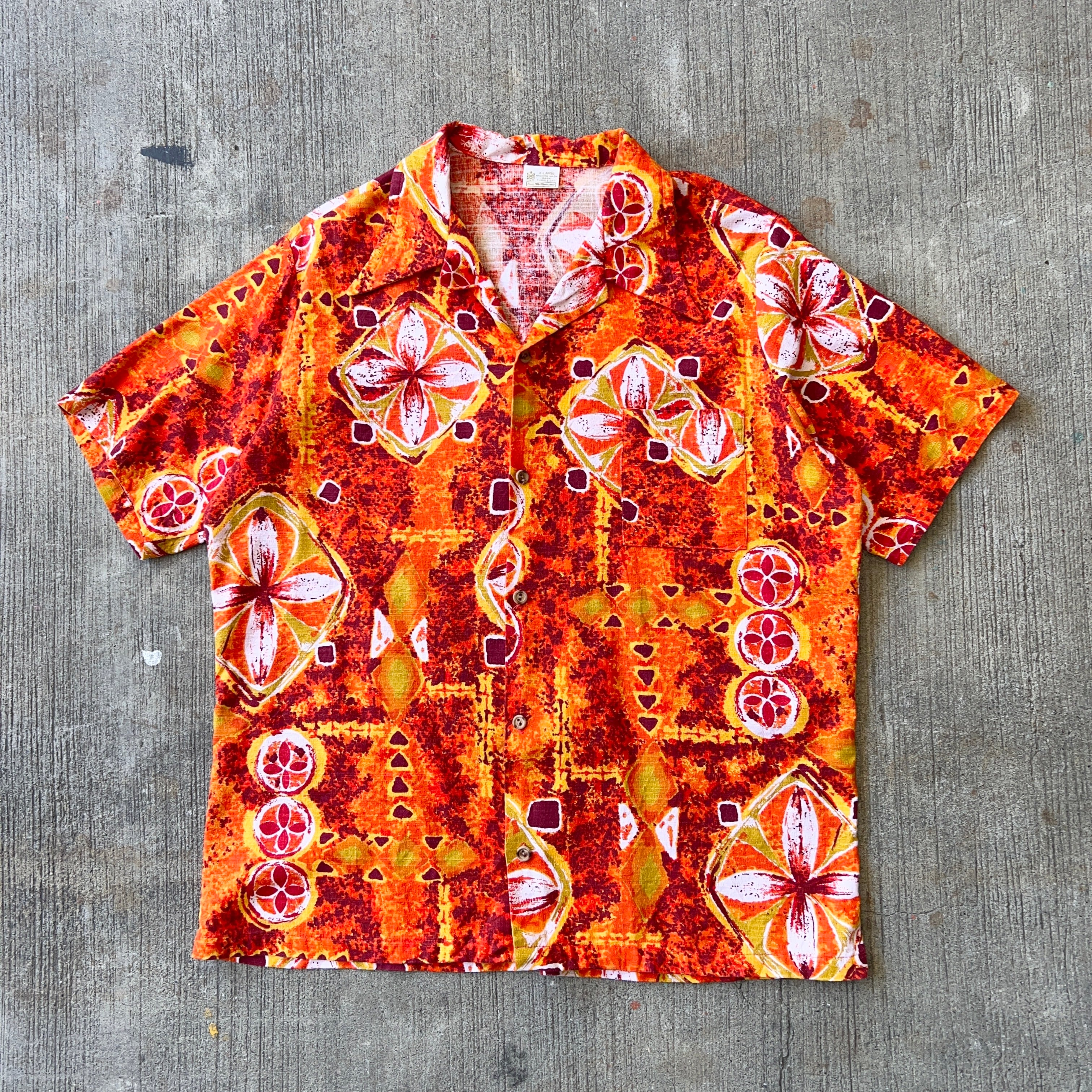 70's SEARS ビンテージアロハシャツ SIZE XL【0701A206】【ネコポス