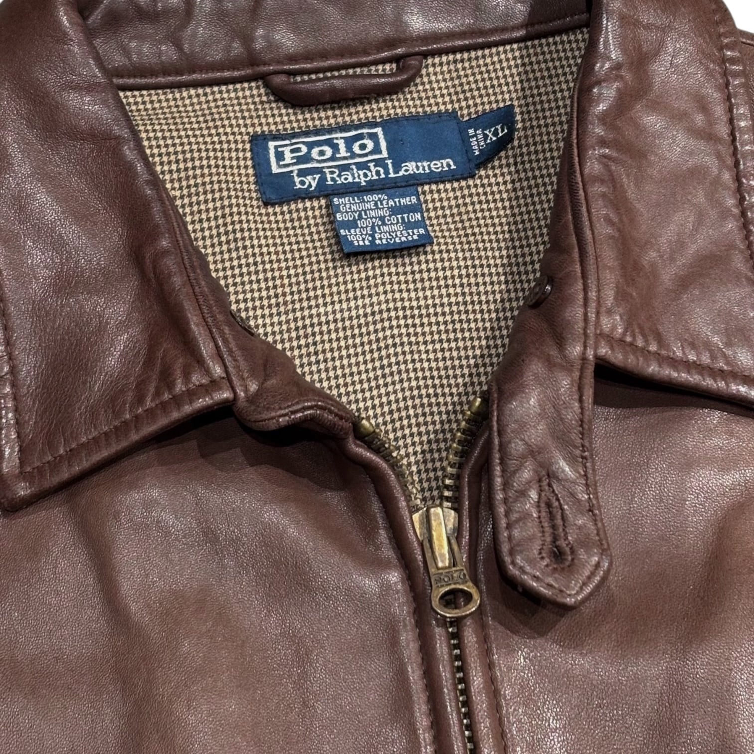 90's Polo Ralph Lauren Leather Jacket XL / ポロ ラルフローレン