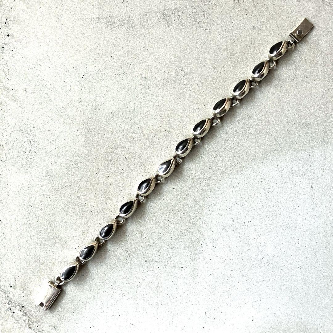 メキシコ製 MEXICO VINTAGE ブラックオニキス ブレスレット 925 | unune