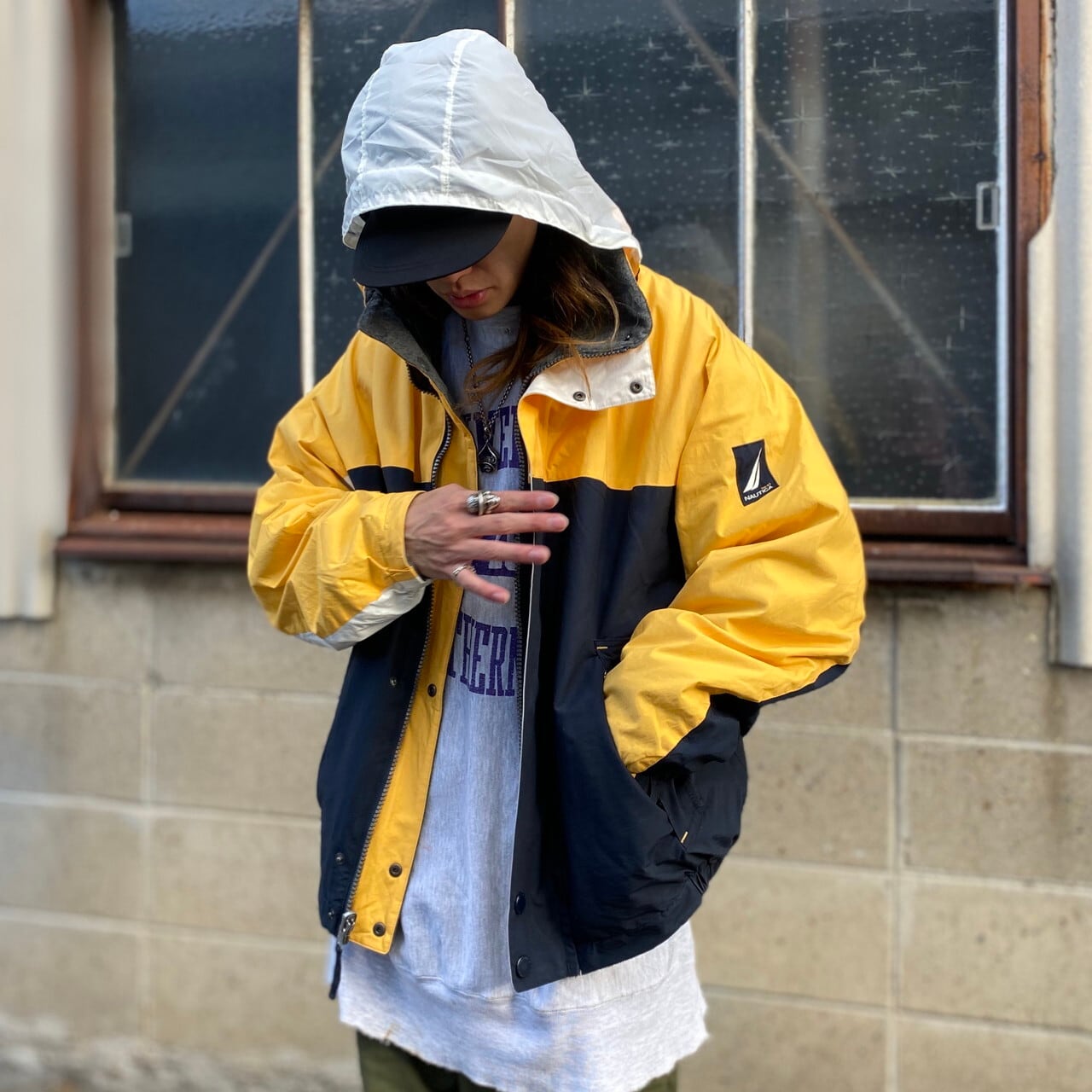 NAUTICA ノーティカ リバーシブル セーリングジャケット メンズM 古着