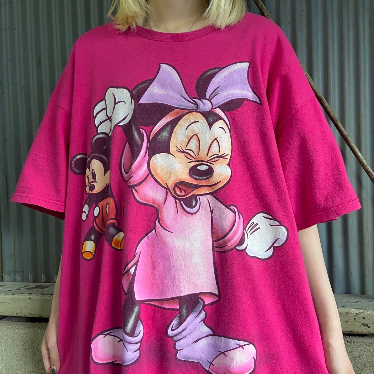 ビッグサイズ 90年代 Disney ディズニー ミニーマウス プリントTシャツ