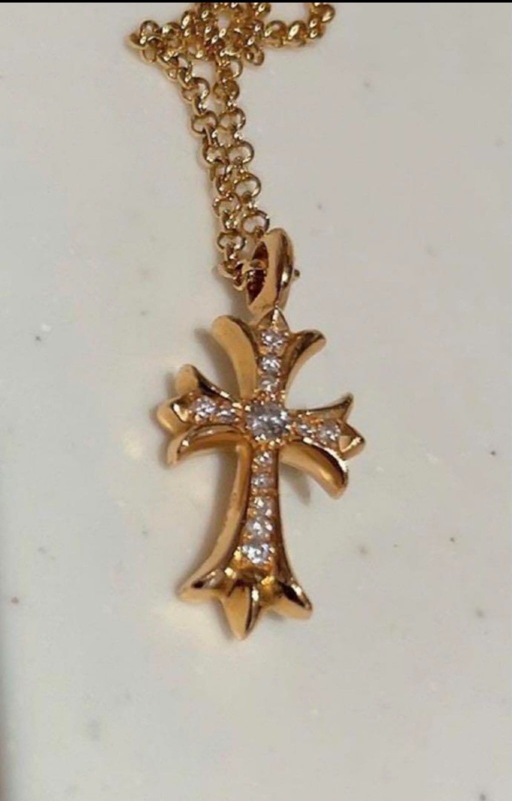 Chrome Hearts クロムハーツ 22k タイニー ファットクロス | chromehearts