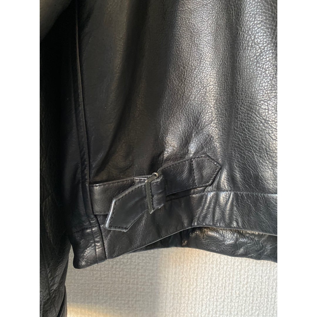 90s banana republic black leather jacket | protocol