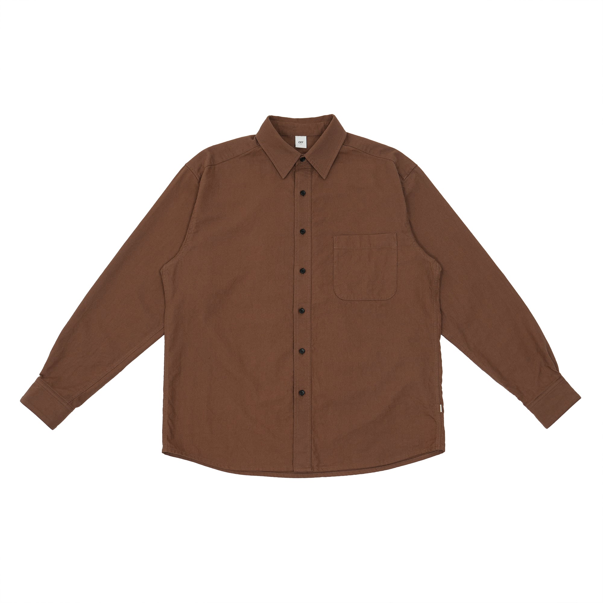 Soft Flannel Wide Shirts (brown) | OVY
