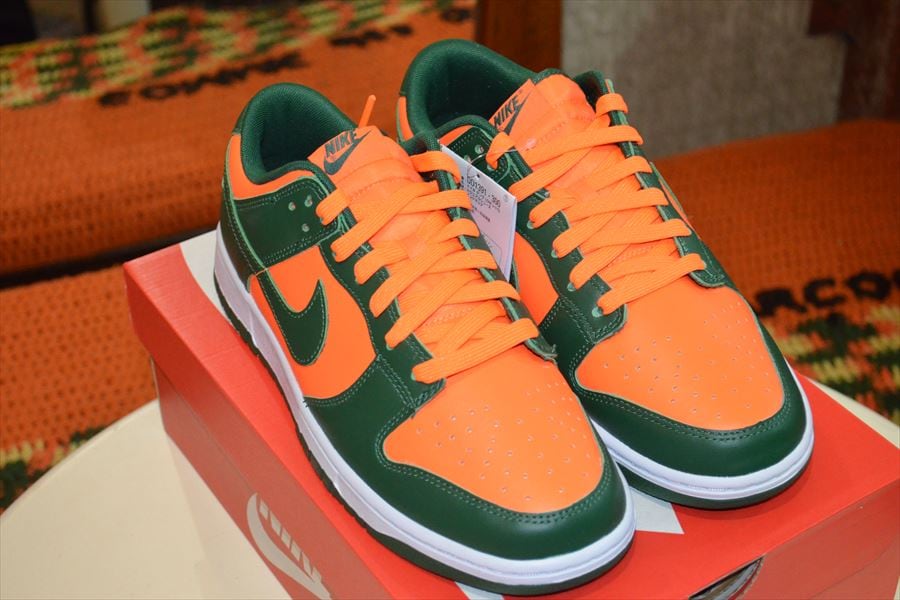 ナイキ NIKE オレンジ グリーン ダンク ロー DUNK LOW RETORO