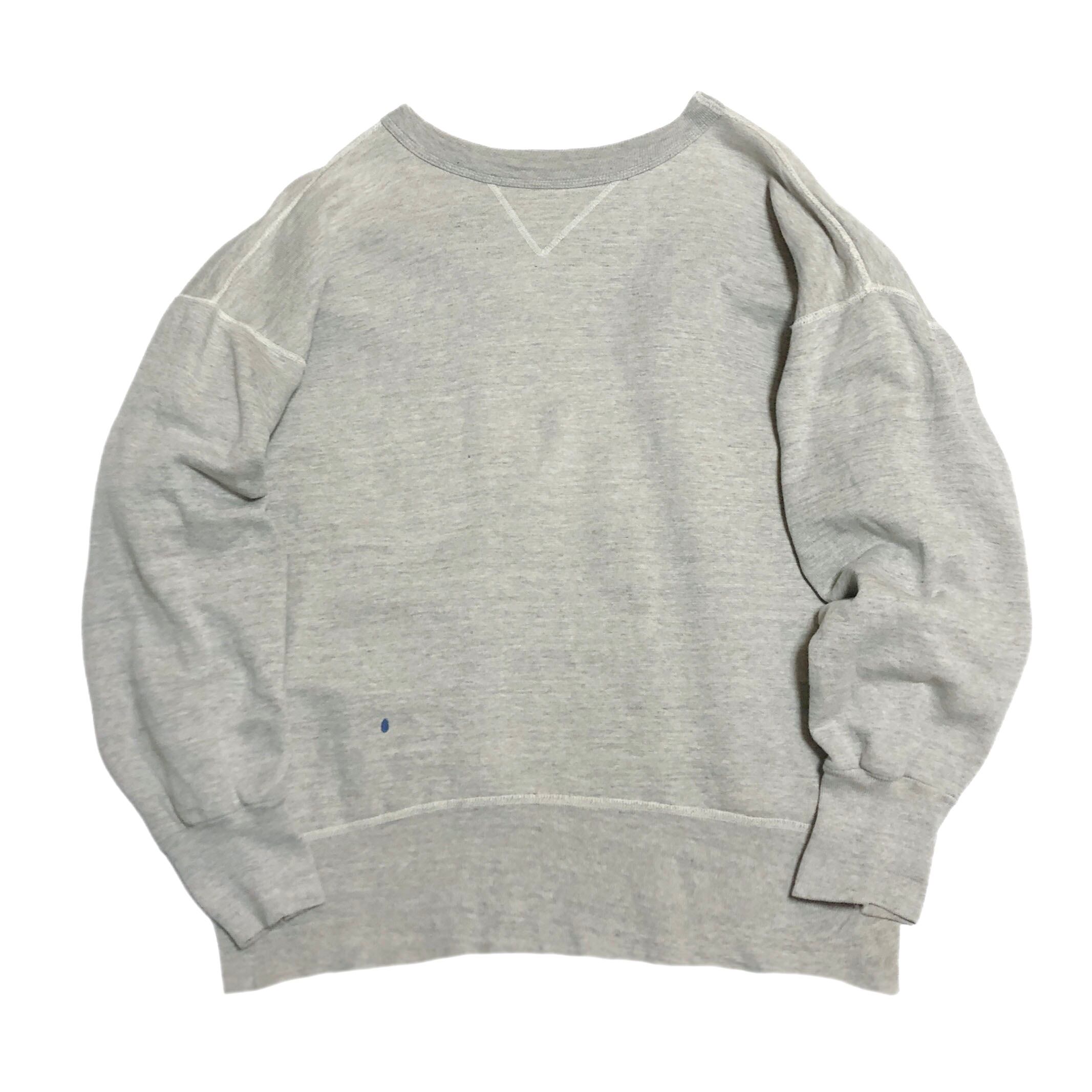50s - 60s ヴィンテージ DERBY 前V スウェット 無地 リブ長【XL