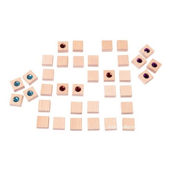 デュシマ ジュエルメモリー 4歳〜 ゲーム 積み木としても遊べる 木