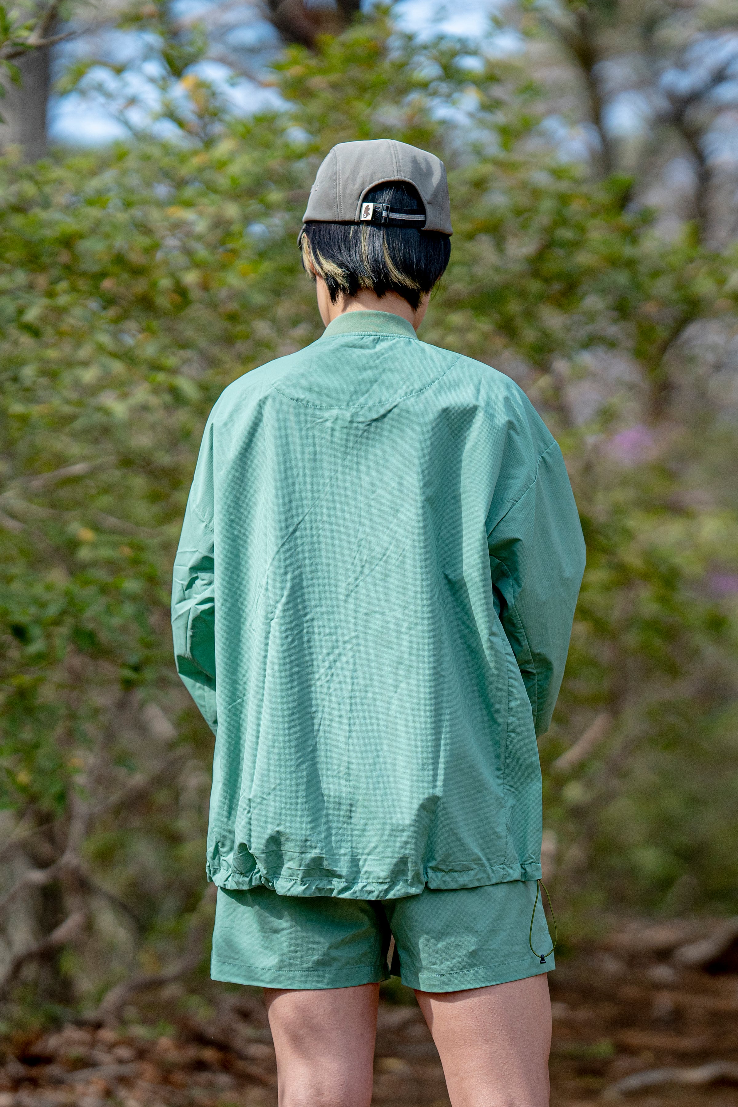Sato Wind Blouson: Malachite | TANNUKI Running Wear Shop