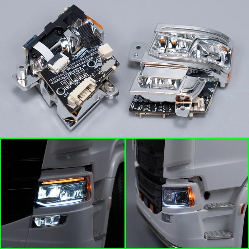 LED ヘッドライト ライトセット フロント照明システム 1/14 タミヤ RC