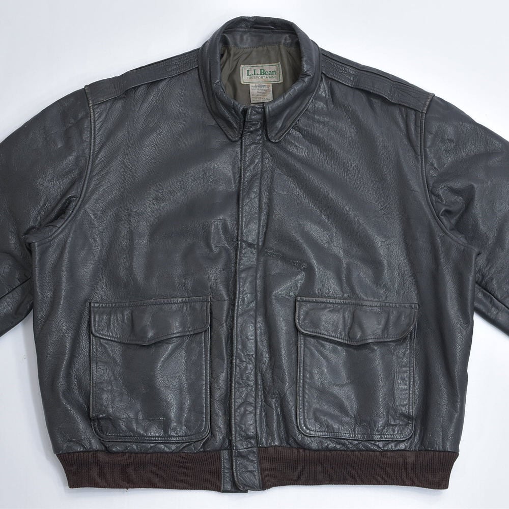 80s～ アメリカ製 L.L.Bean エルエルビーン A-2タイプ フライトレザー