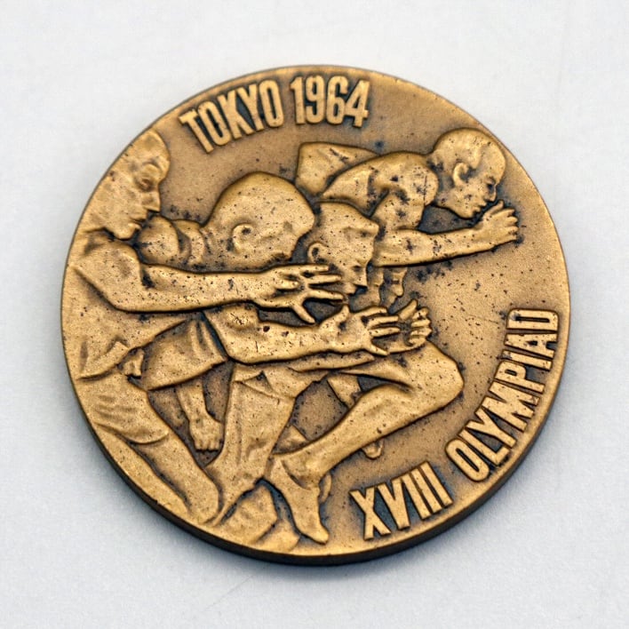 東京オリンピック・TOKYO 1964・記念メダル・ケース付・No.200708-283