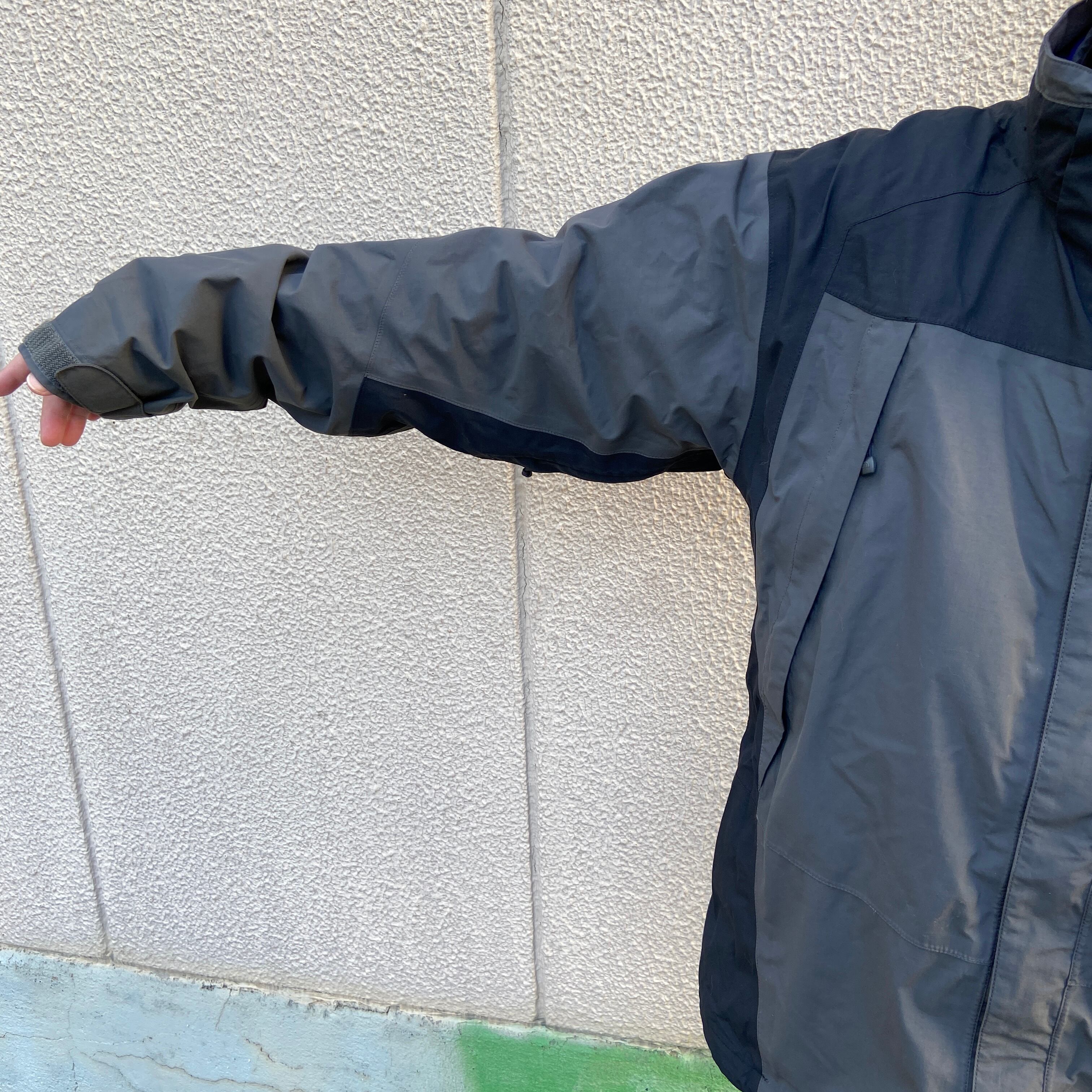 THENORTHFACE ゴアテックスマウンテンパーカー グレー ブラック XL