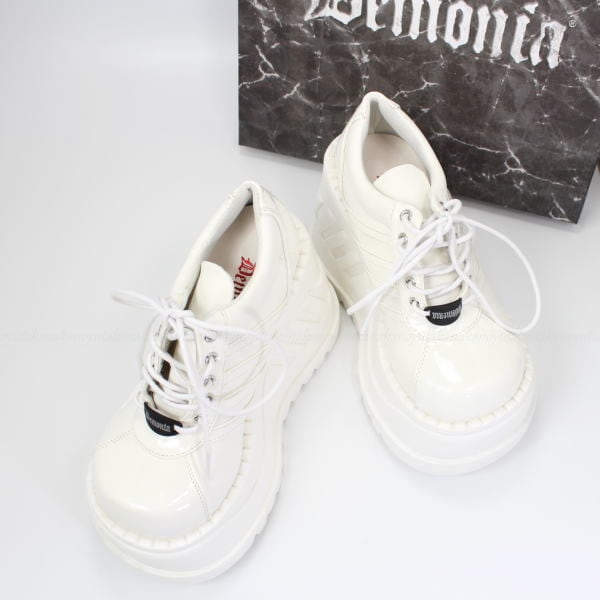 サイズ交換OK】Demonia（デモニア）正規保証品 厚底 スニーカー 白