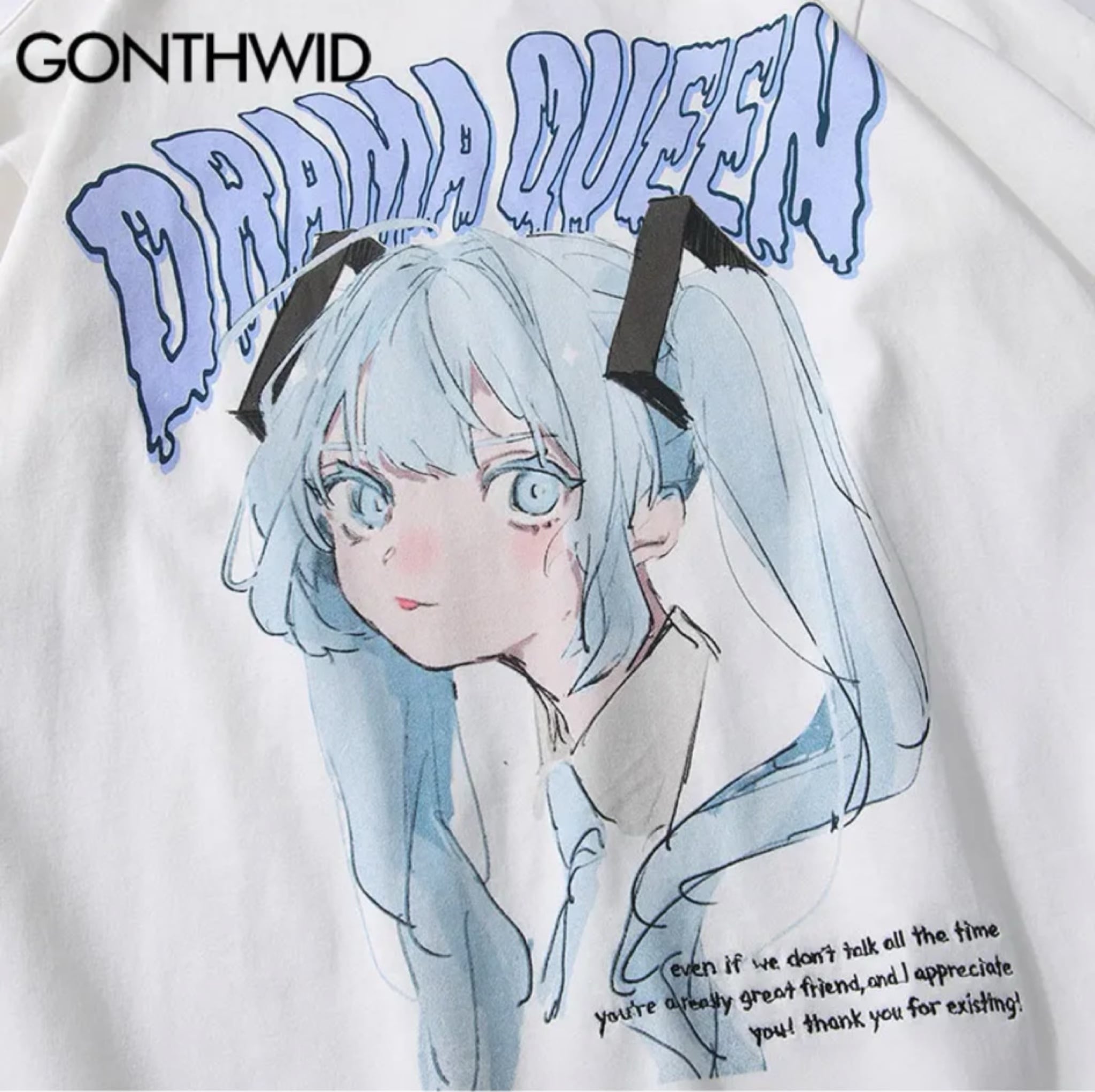初音ミク ボカロ オーバーサイズ Tシャツ | Mod and Height