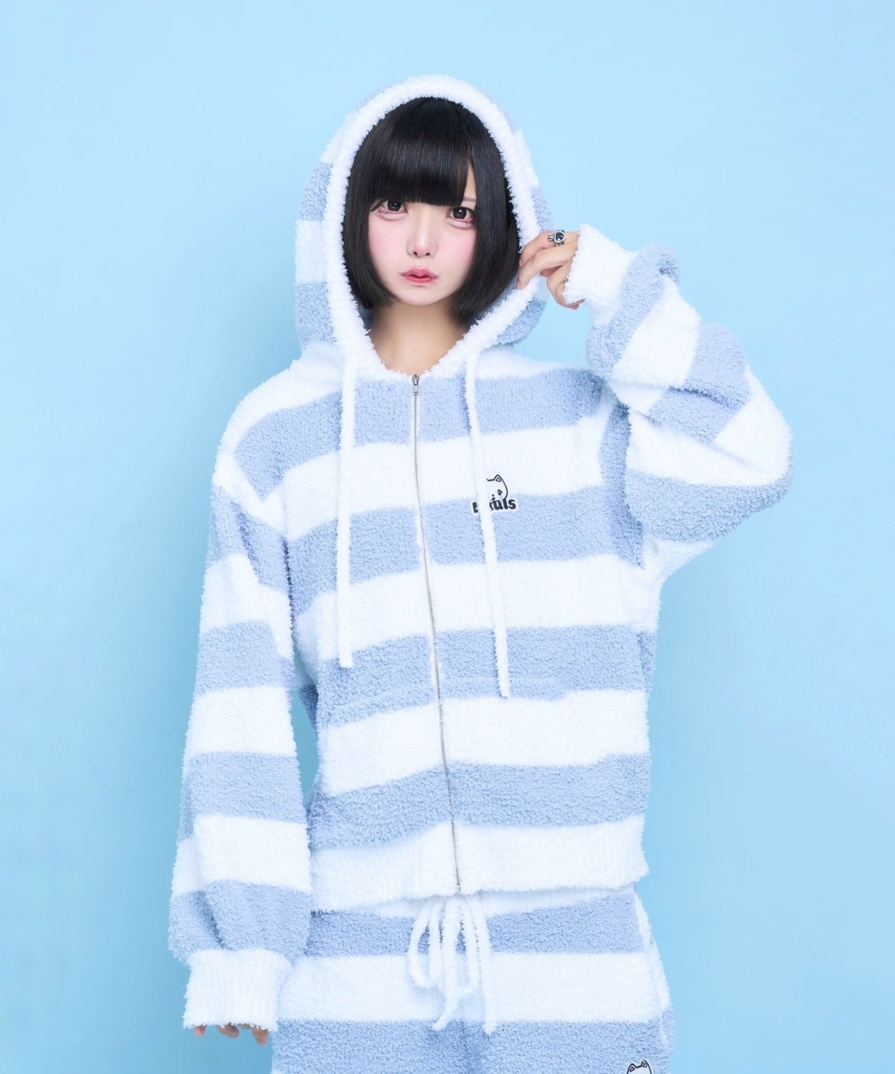 もこもこはうるずルームウェア3点セット（サックス） | Hauls