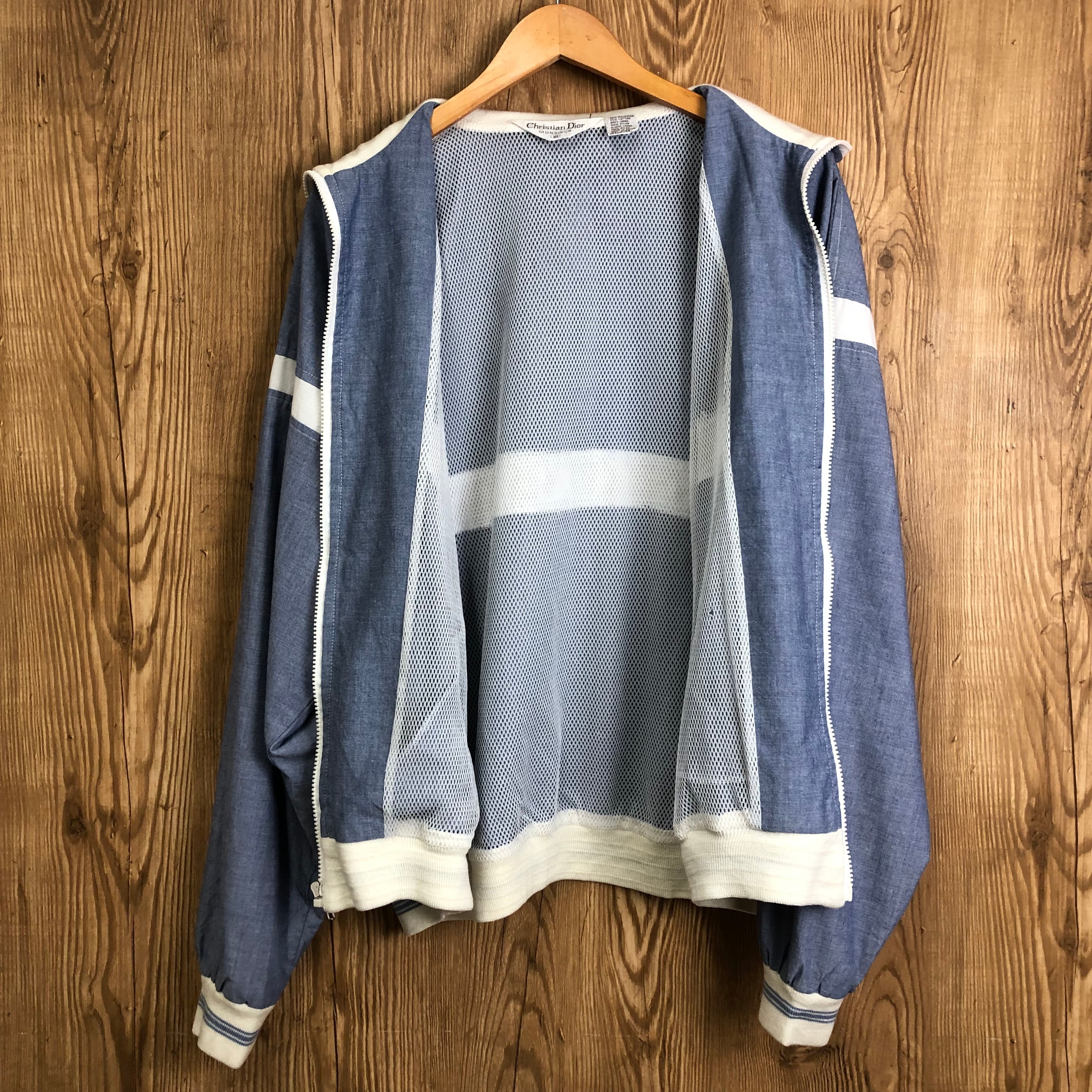80s Christian Dior MONSIEUR クリスチャンディオール 切り替え ジップ