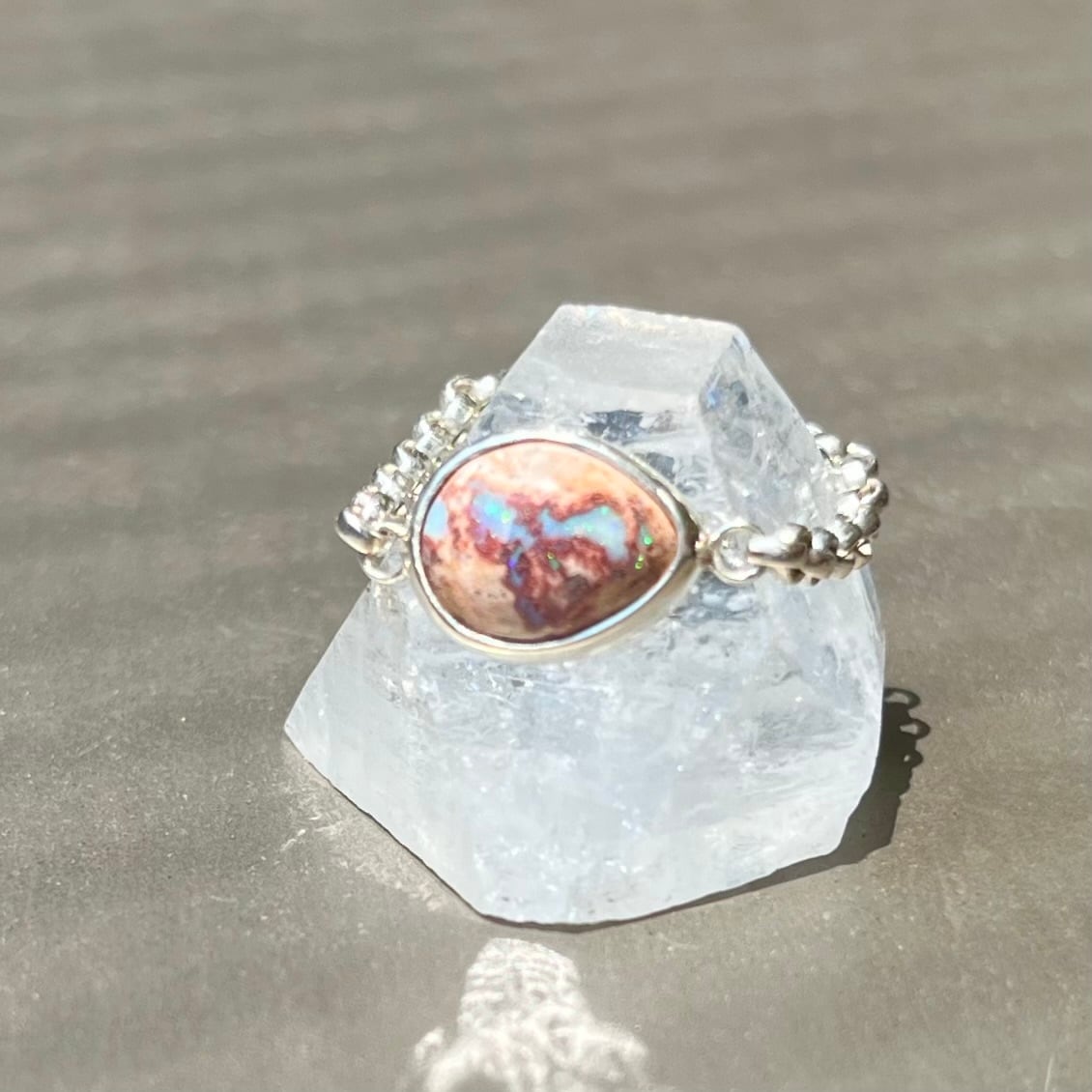 chain］カンテラオパール×silver925 リング | Shining Baby jewelry
