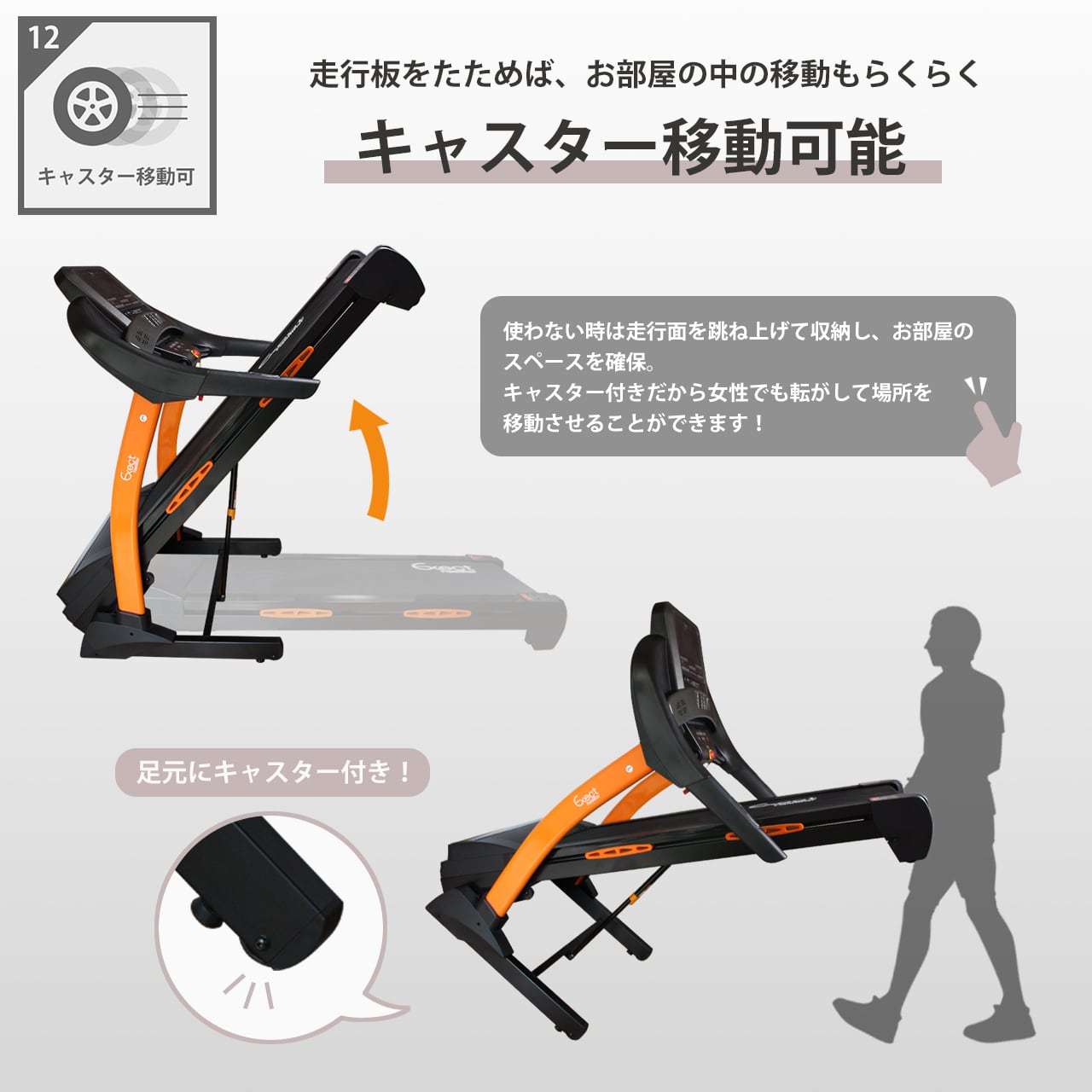 電動ルームランナー HTR18-001 家庭用 18km/h 本格派 ランニングマシン