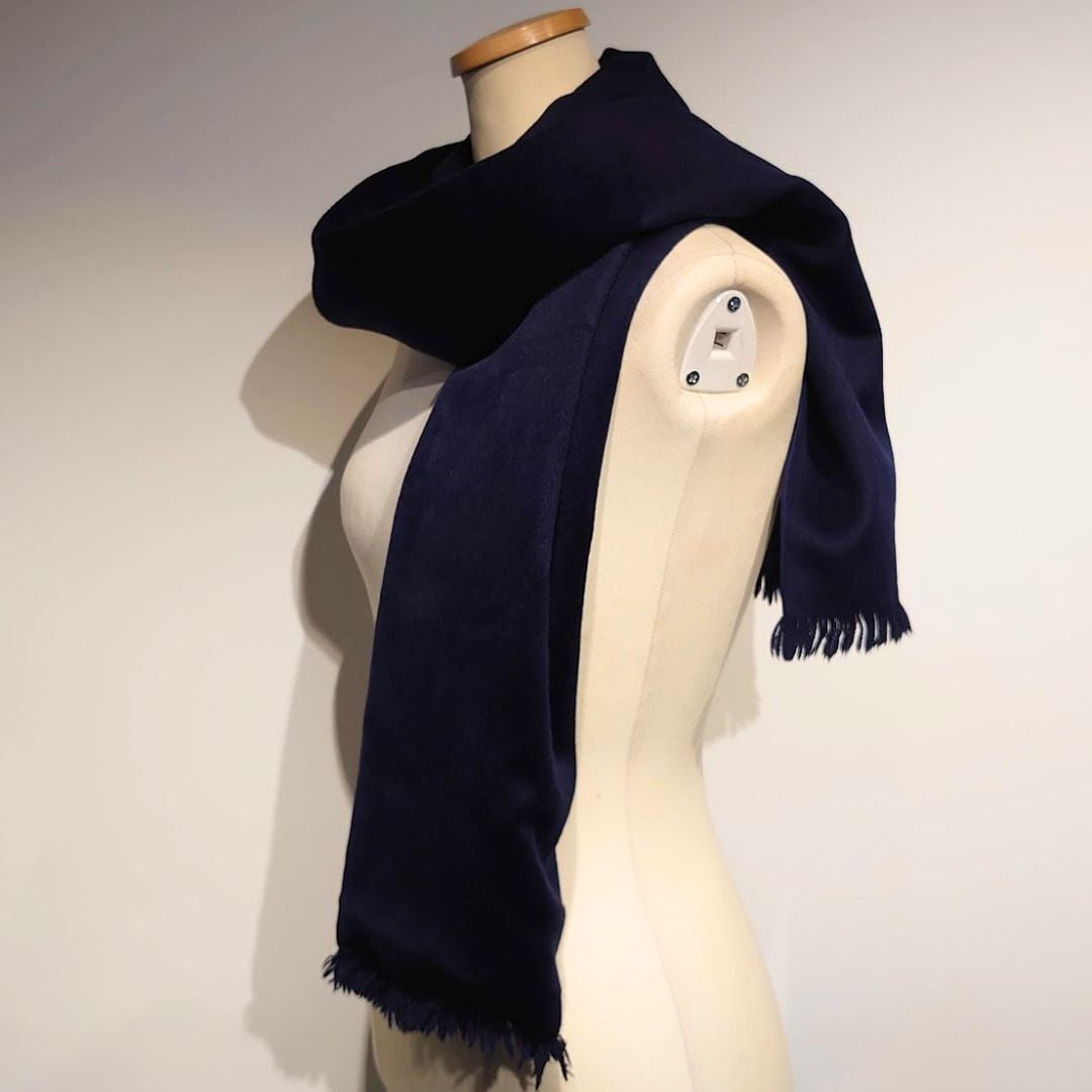 HERMES エルメス マフラー ストール リバーシブル 幾何学模様 シルク