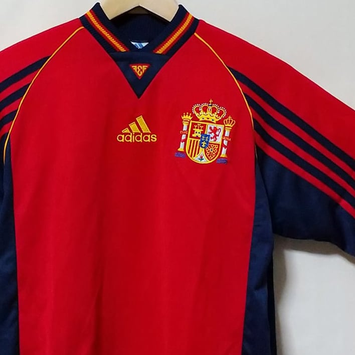 スペイン代表 1998 adidas ホーム半袖 ユニフォーム（インポートXS