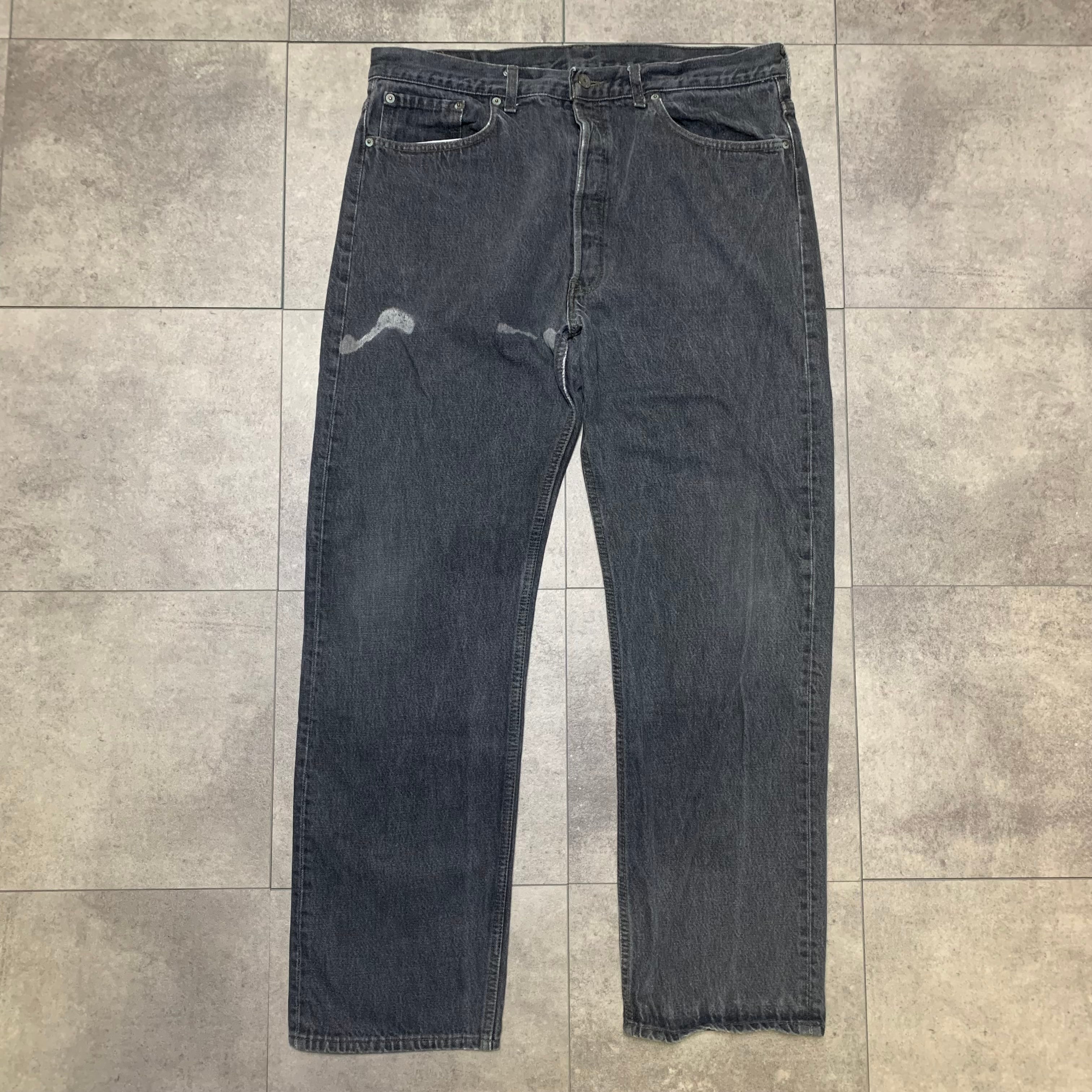 USA製 90s Levi's 501 ビンテージ ブラックデニム 38×30 刻印532 90