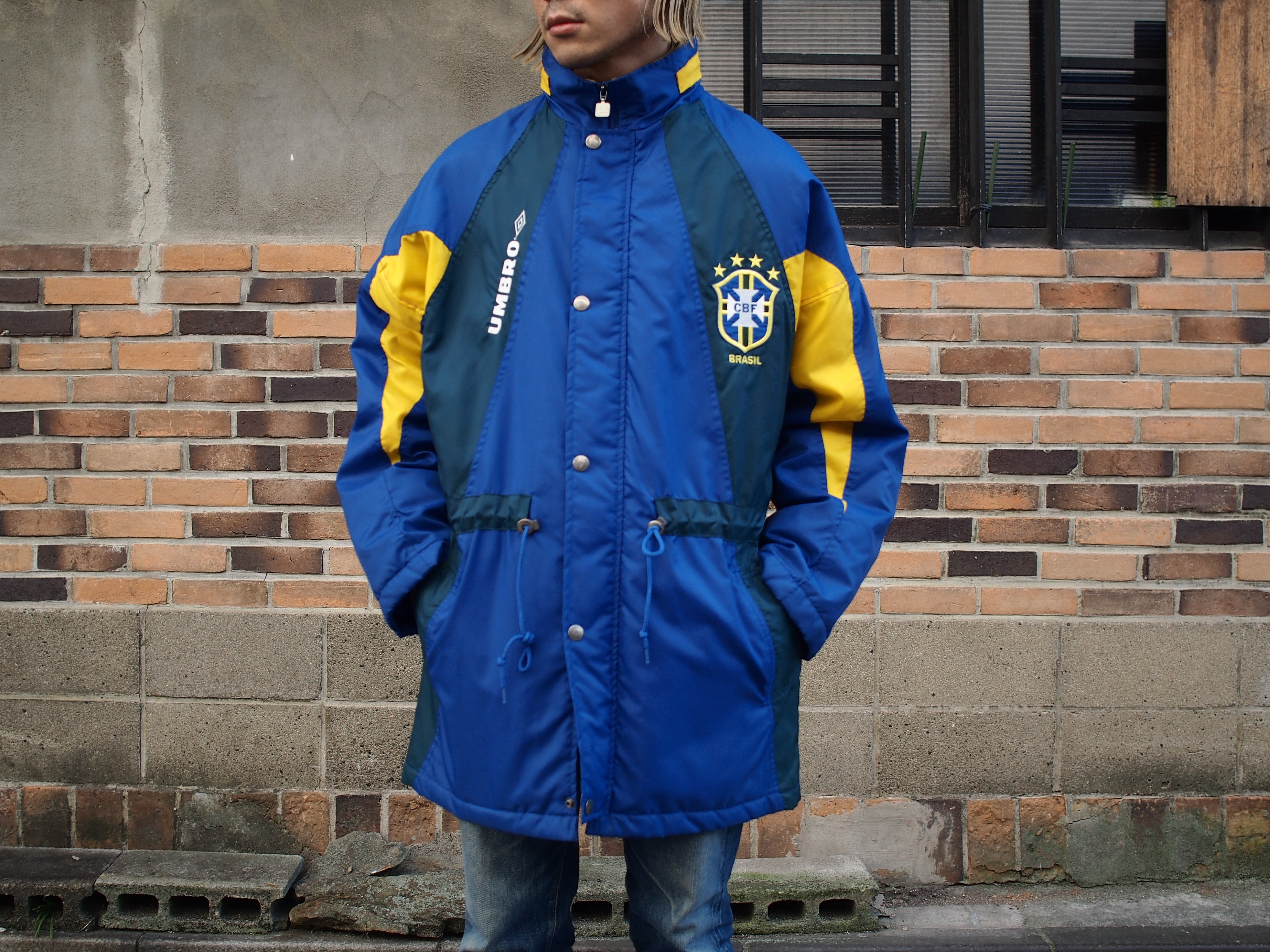 Oasis! 1990's UMBRO Football Over Coat Size M アンブロ ナイロン