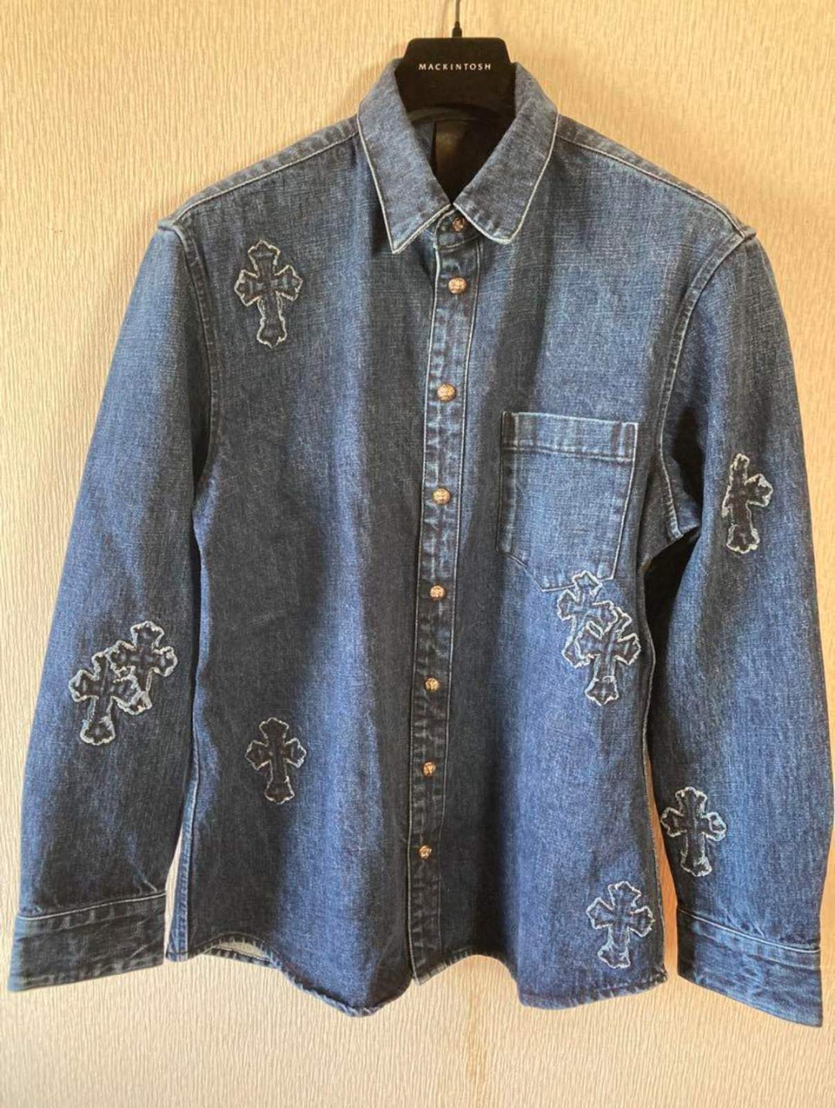 CHROME HEARTS クロムハーツ デニムシャツ ルーズエンド デニムシャツ