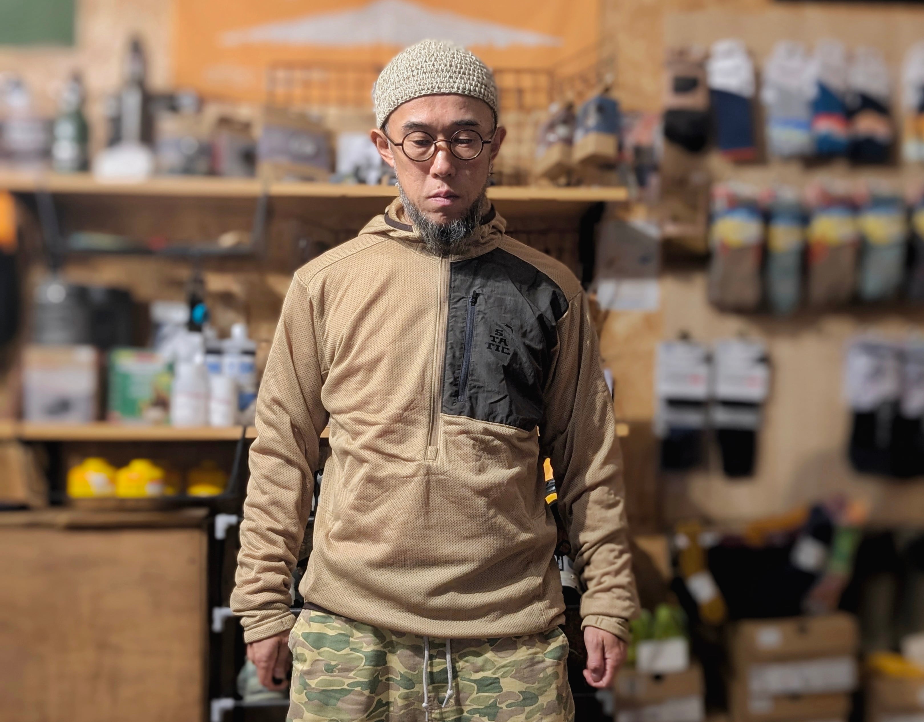 STATIC（スタティック） ADRIFT HALF ZIP HOODY（アドリフトハーフ