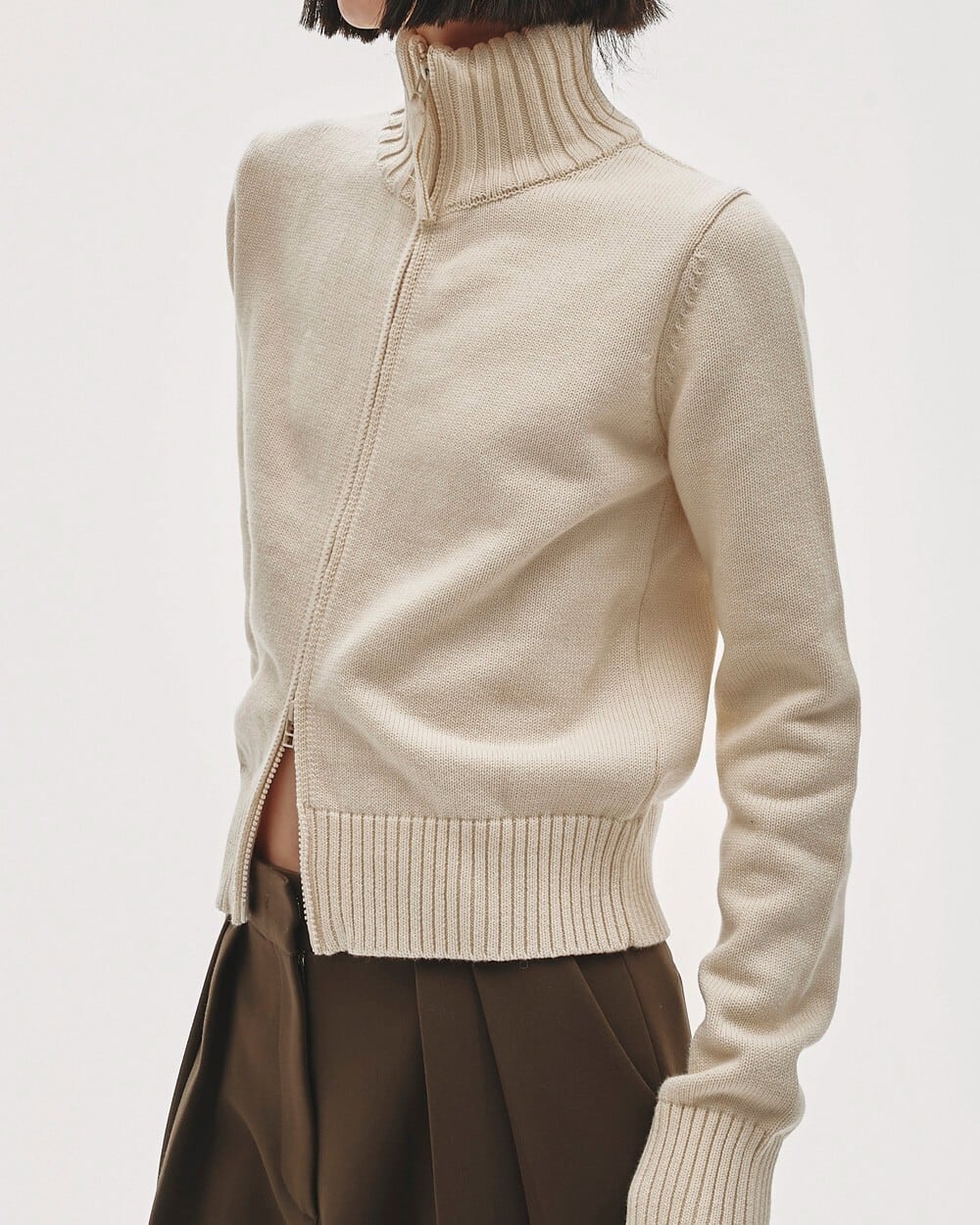 TODAYFUL(トゥデイフル) Compact Zip Knit | サウスオレンジ｜メンズ