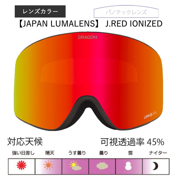 DRAGON LENS PXV ドラゴン ゴーグルレンズ JAPAN LUMALENS ジャパン