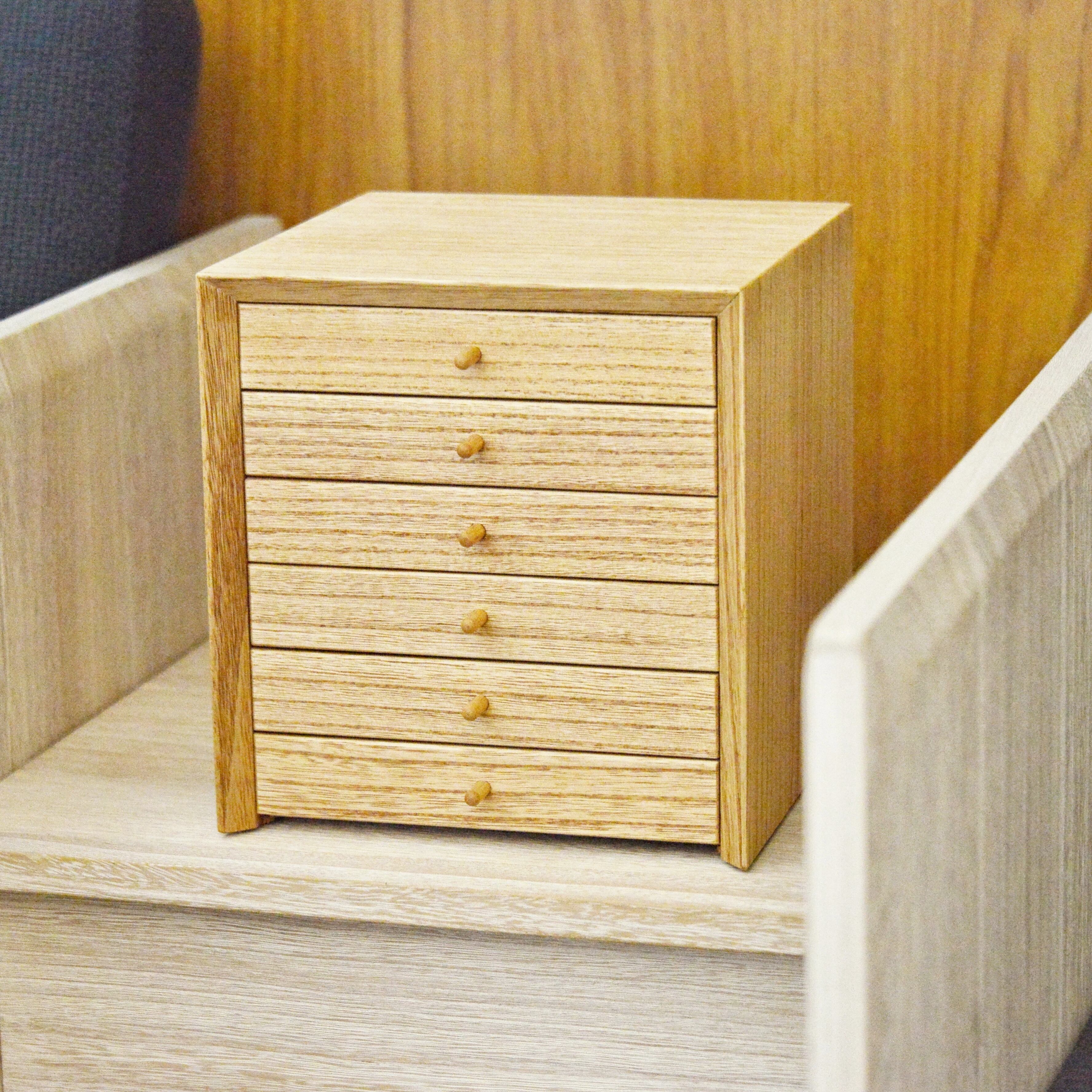 受注生産】桐の6段小引出し 木製ジュエリーボックス アクセサリー