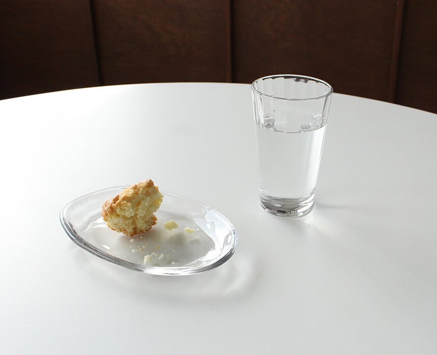 oval clear glass plate / オーバル クリア ガラス プレート トレー
