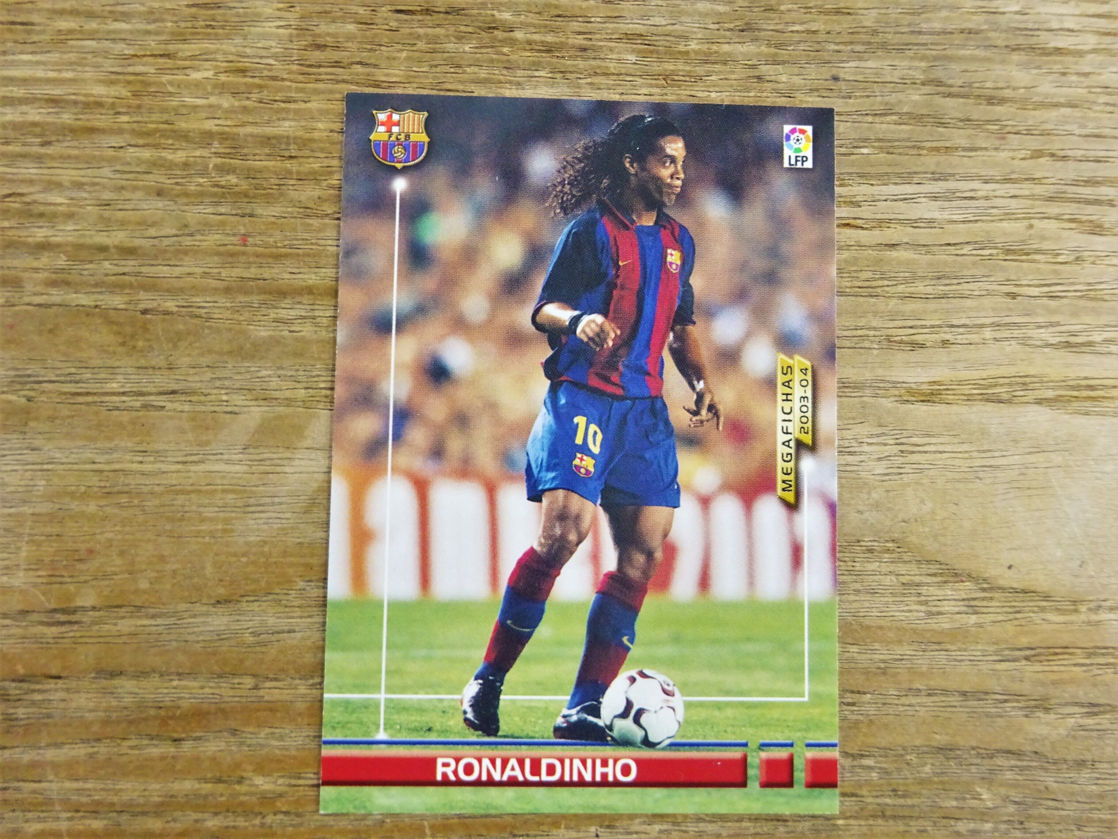 ロナウジーニョ 2003-04 PANINI MEGAFICHAS LIGA | スポーツカード