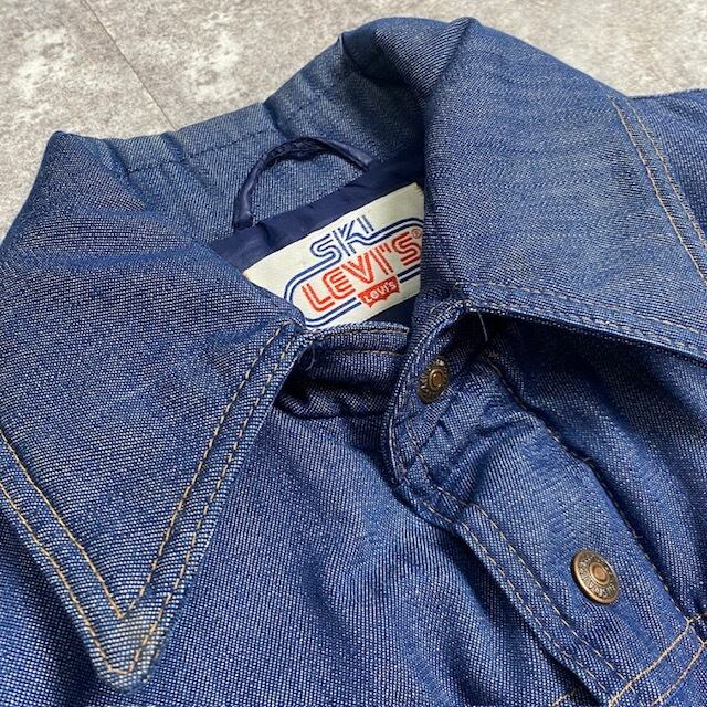 70's 70s SKI Levi's 中綿入り デニムジャケット スキーリーバイス