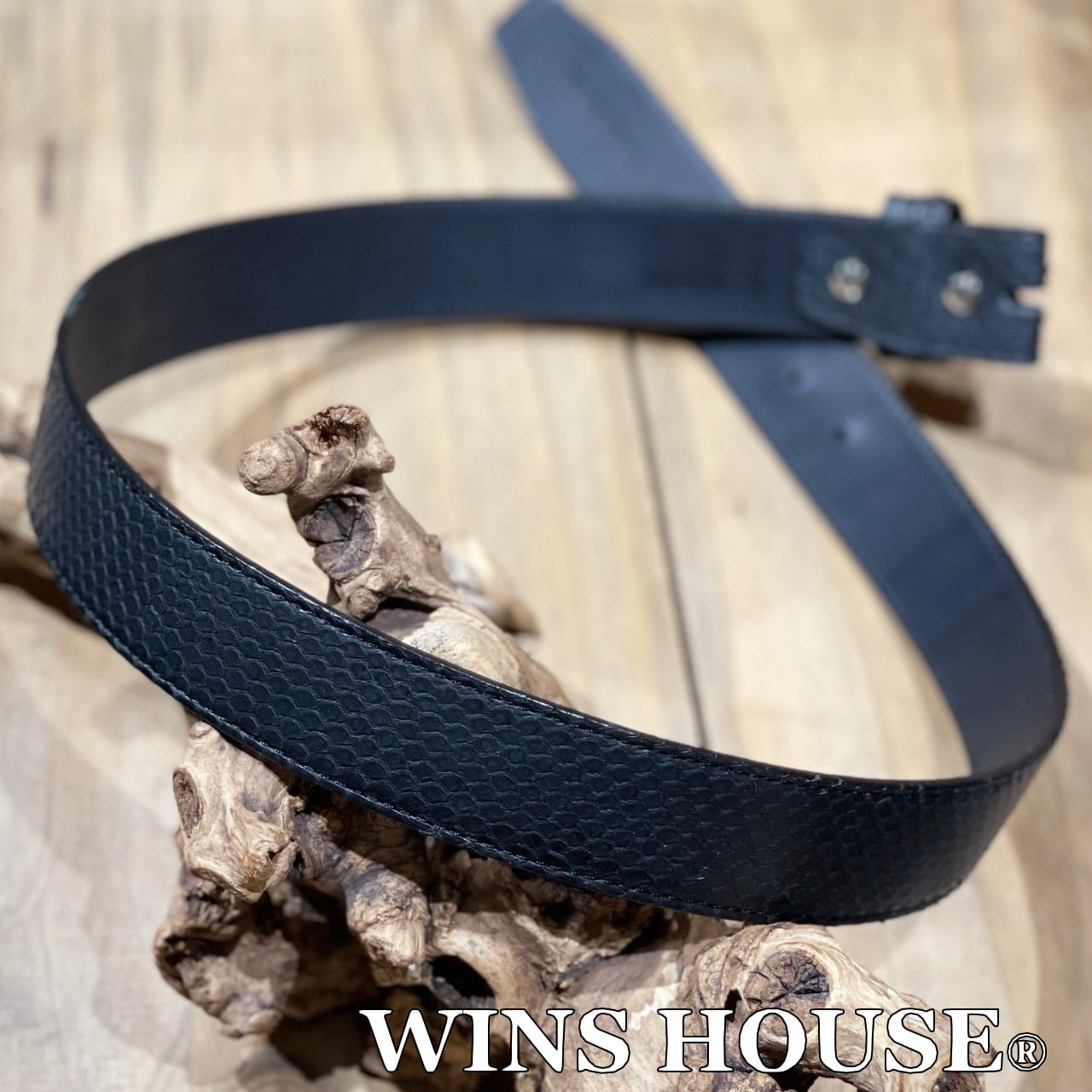 WINS HOUSE®︎【ウインズハウス】 ダイヤモンド パイソン ブラック