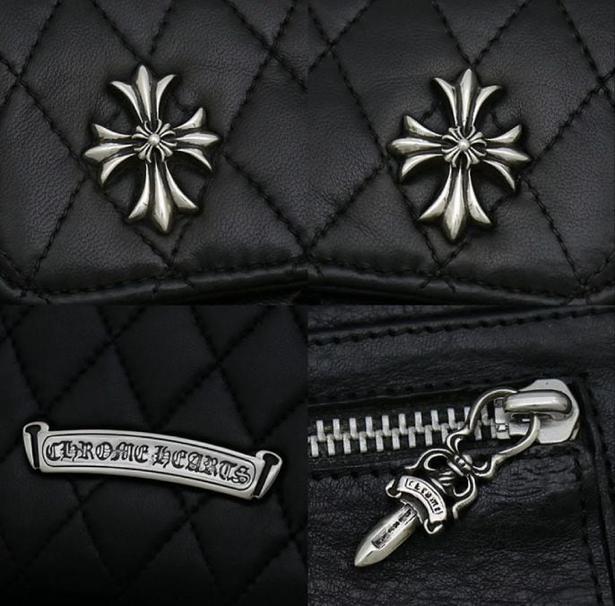 CHROME HEARTS クロムハーツ キルトウェーブウォレット 三つ折り財布
