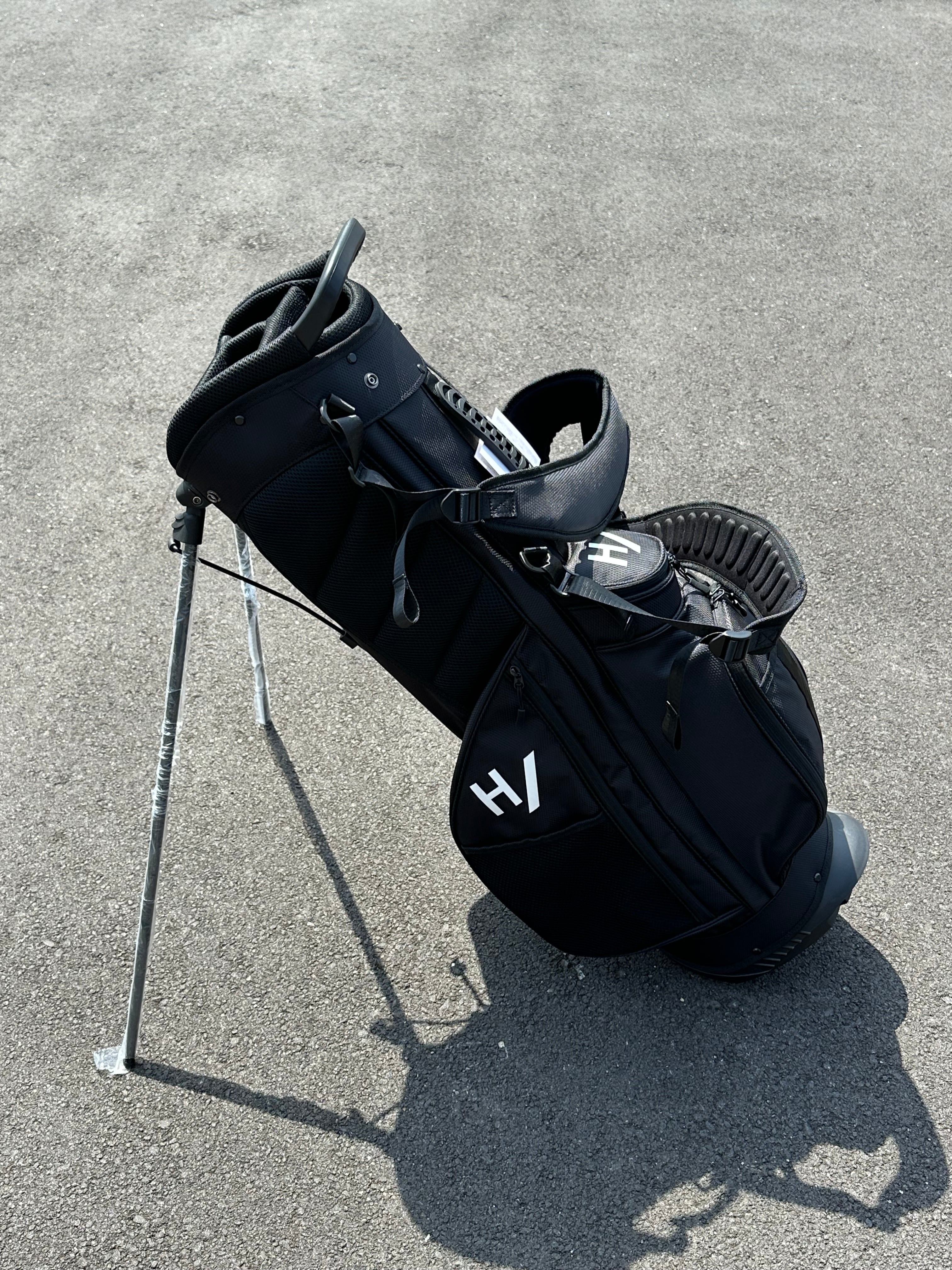 Hyperlaunch GOLF キャディバッグ ホワイト/ブラック Hyperlaunch GOLF