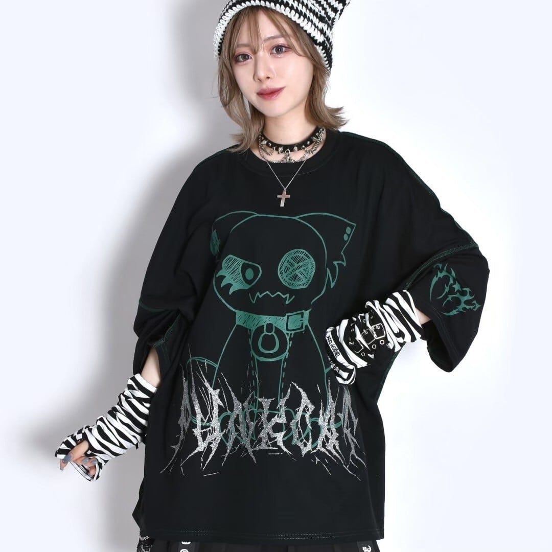 PUNK CAT ステッチTシャツ | VOLCAN&APHRODITE