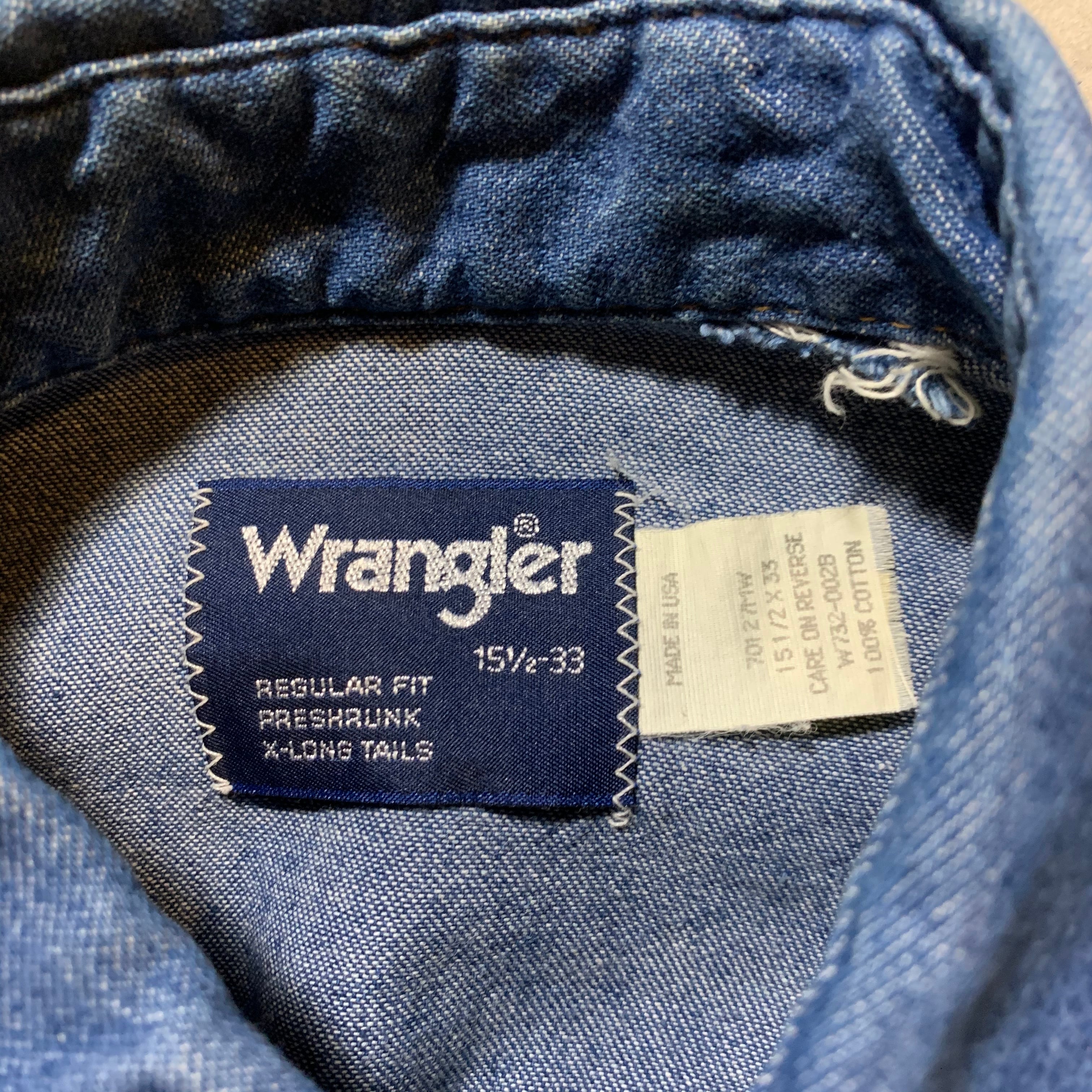 Wrangler ラングラー デニムウエスタンシャツ 80s USA製 | ohal