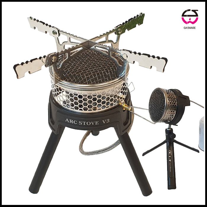 再入荷】ワンバーナー ARC STOVE V3 GKA-101シルバー（GASKOM