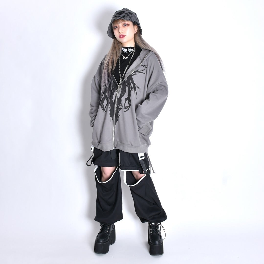 1/30 完売BLACK再入荷！】メタルロゴ フルZIPパーカー | VOLCAN&APHRODITE