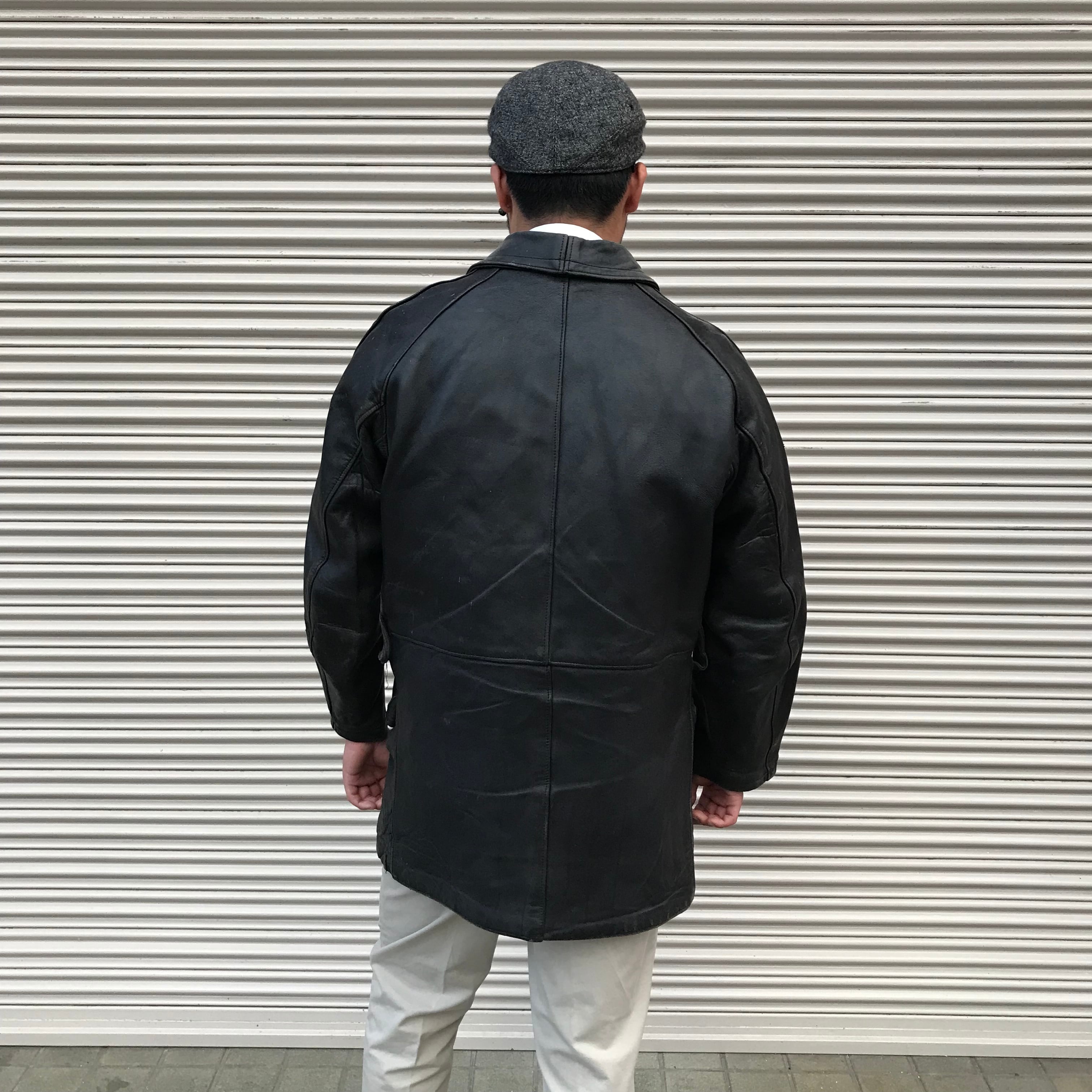60s French Vintage ヴィンテージ GVF ファイヤーマン レザー