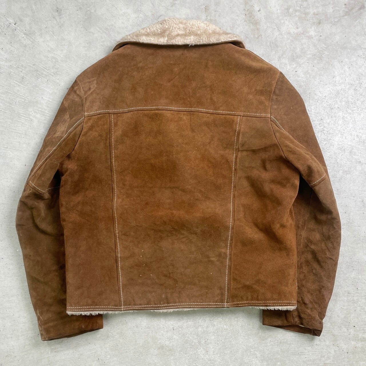 70年代 JCPenny スウェードレザー ランチジャケット メンズL相当 古着