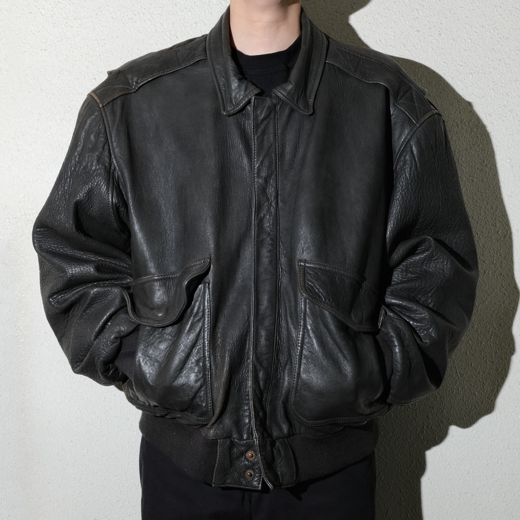 90's OLD GAP A-2 type leather jacket [XL] | goodbuy used clothing