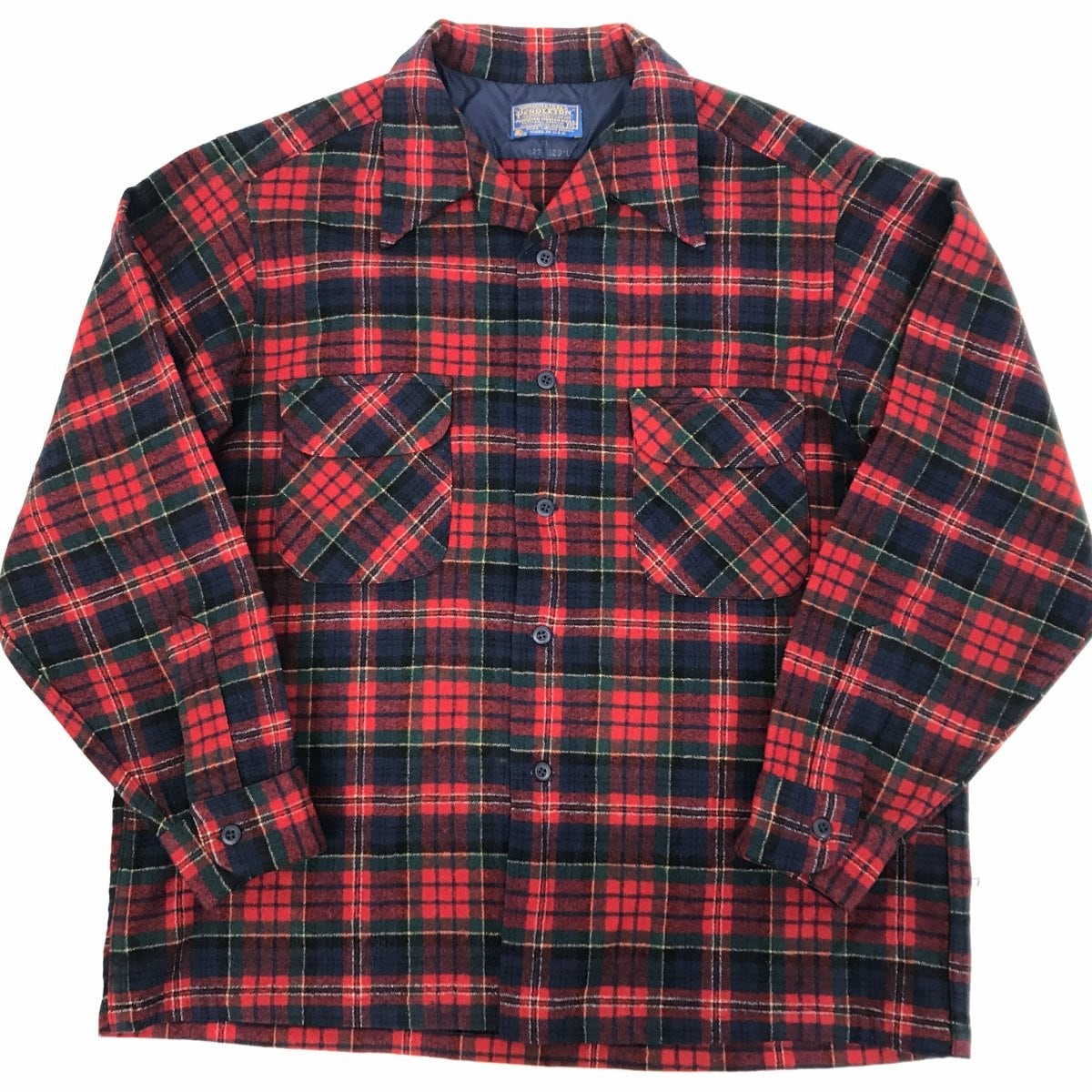 PENDLETON ペンドルトン 70年代 USA製 オープンカラー タータン