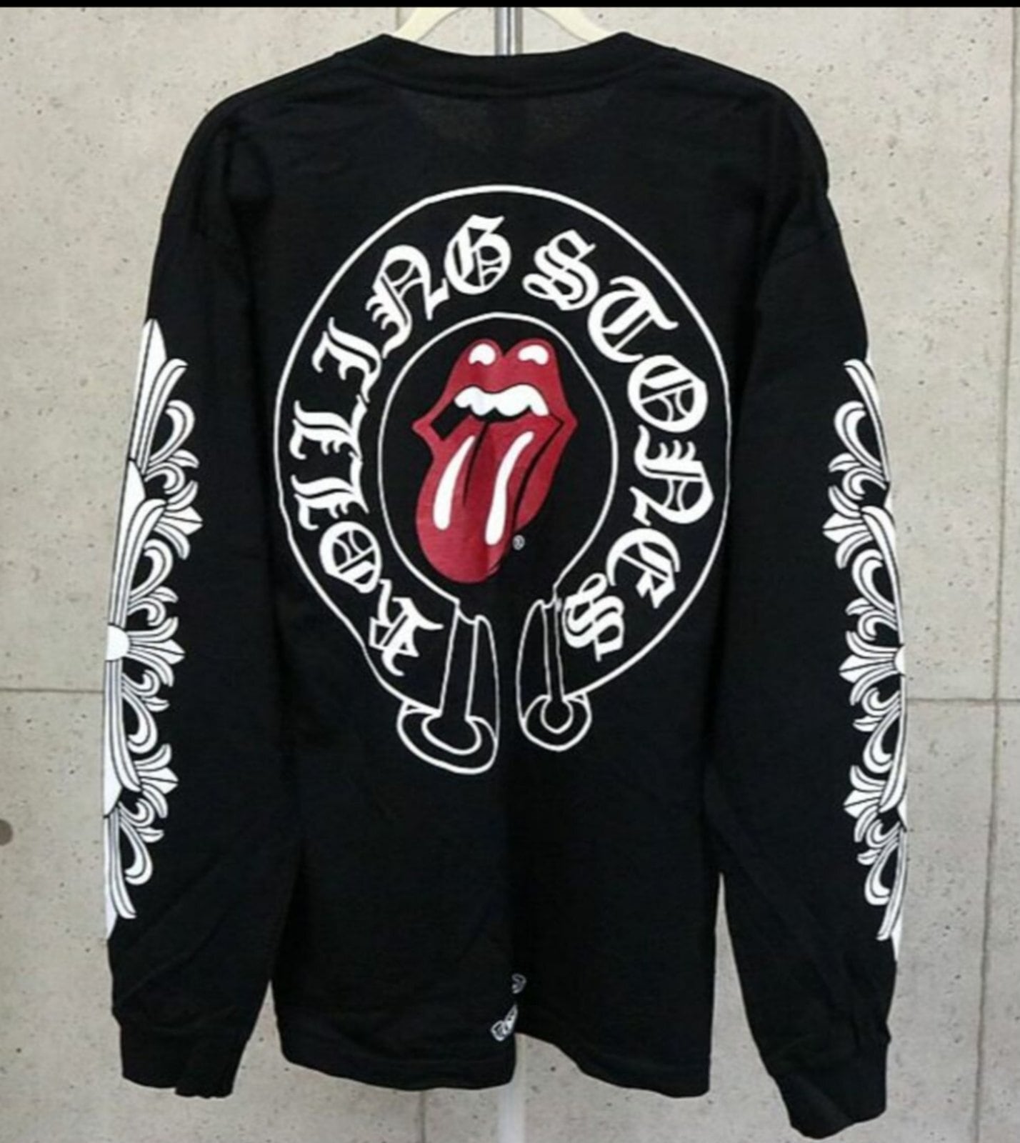 CHROME HEARTS クロムハーツ リップ＆タン フローラルクロス ホース