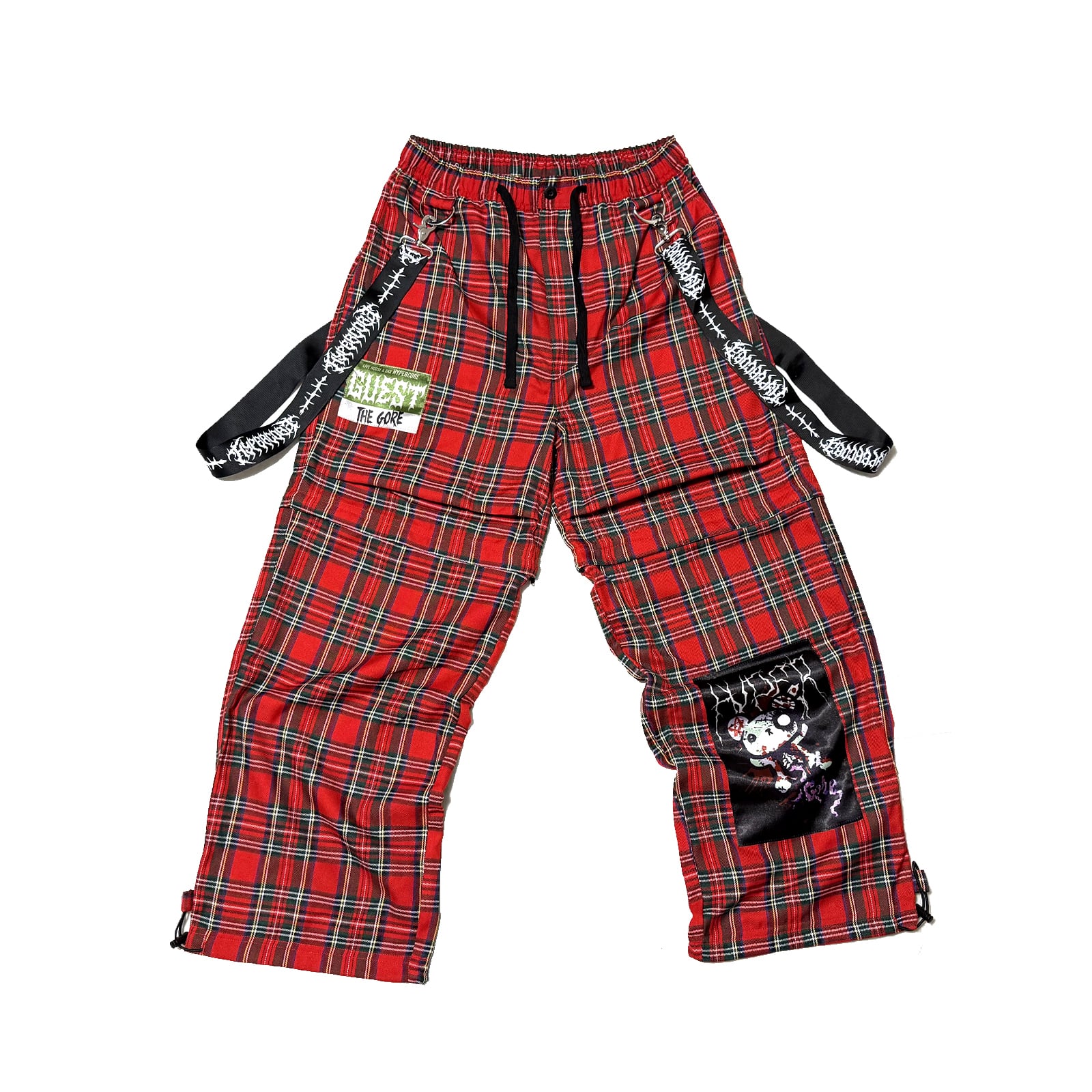 HCB-147RED ゲストパスxサスペンダー2WAYチェックパンツ -RED- | HYPER