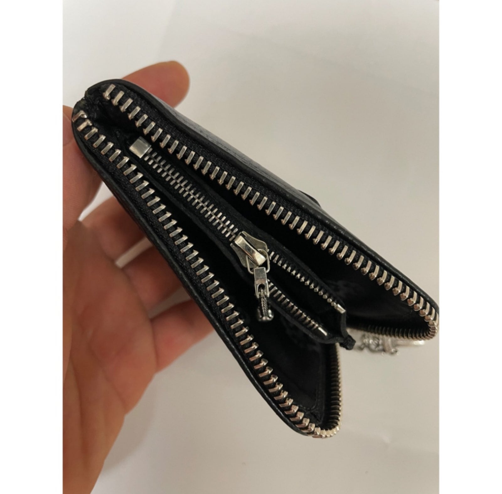 CHROME HEARTS クロムハーツ クロスパッチ タイニー ジップウォレット